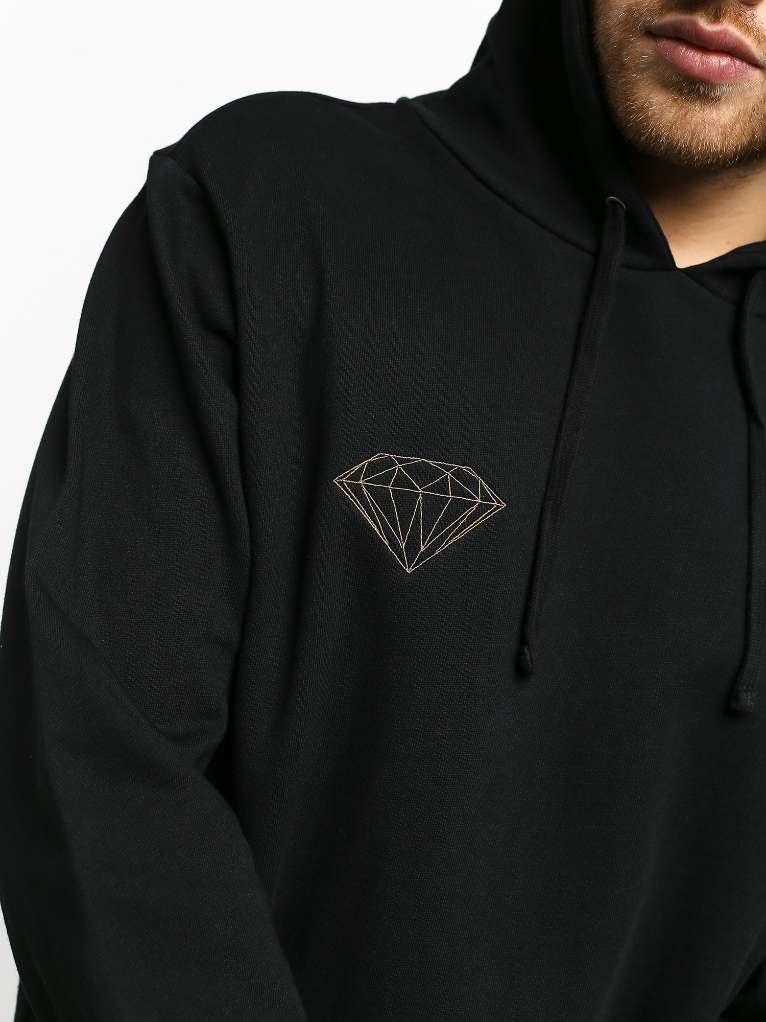 Bluza z kapturem Diamond Supply Co. Dmnd X Muhammad Ali Fight HD (black)