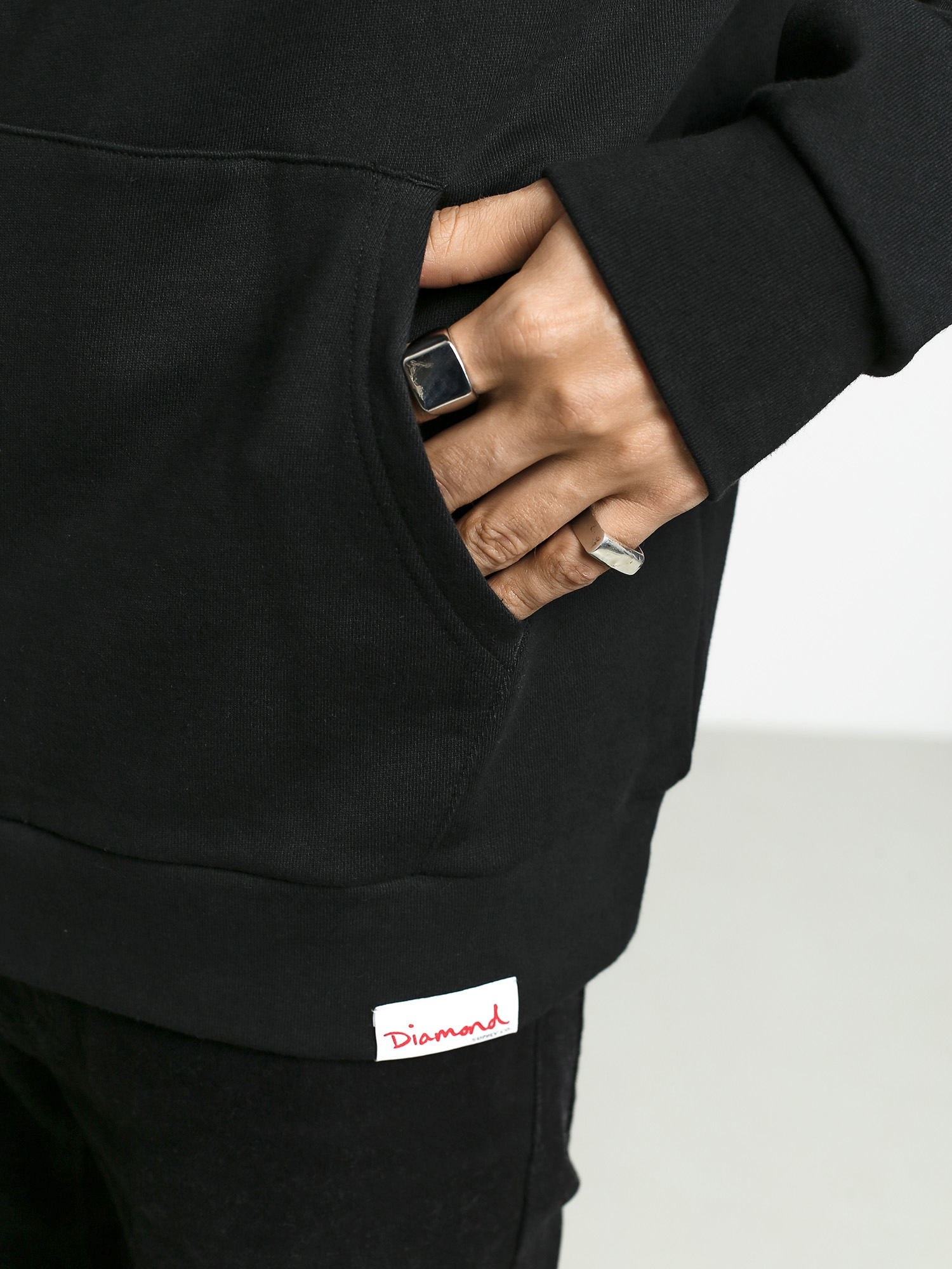 Bluza z kapturem Diamond Supply Co. Dmnd X Muhammad Ali Fight HD (black)