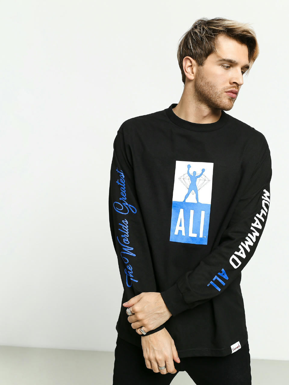 Longsleeve Diamond Supply Co. Dmnd X Muhammad Ali Fight (black)