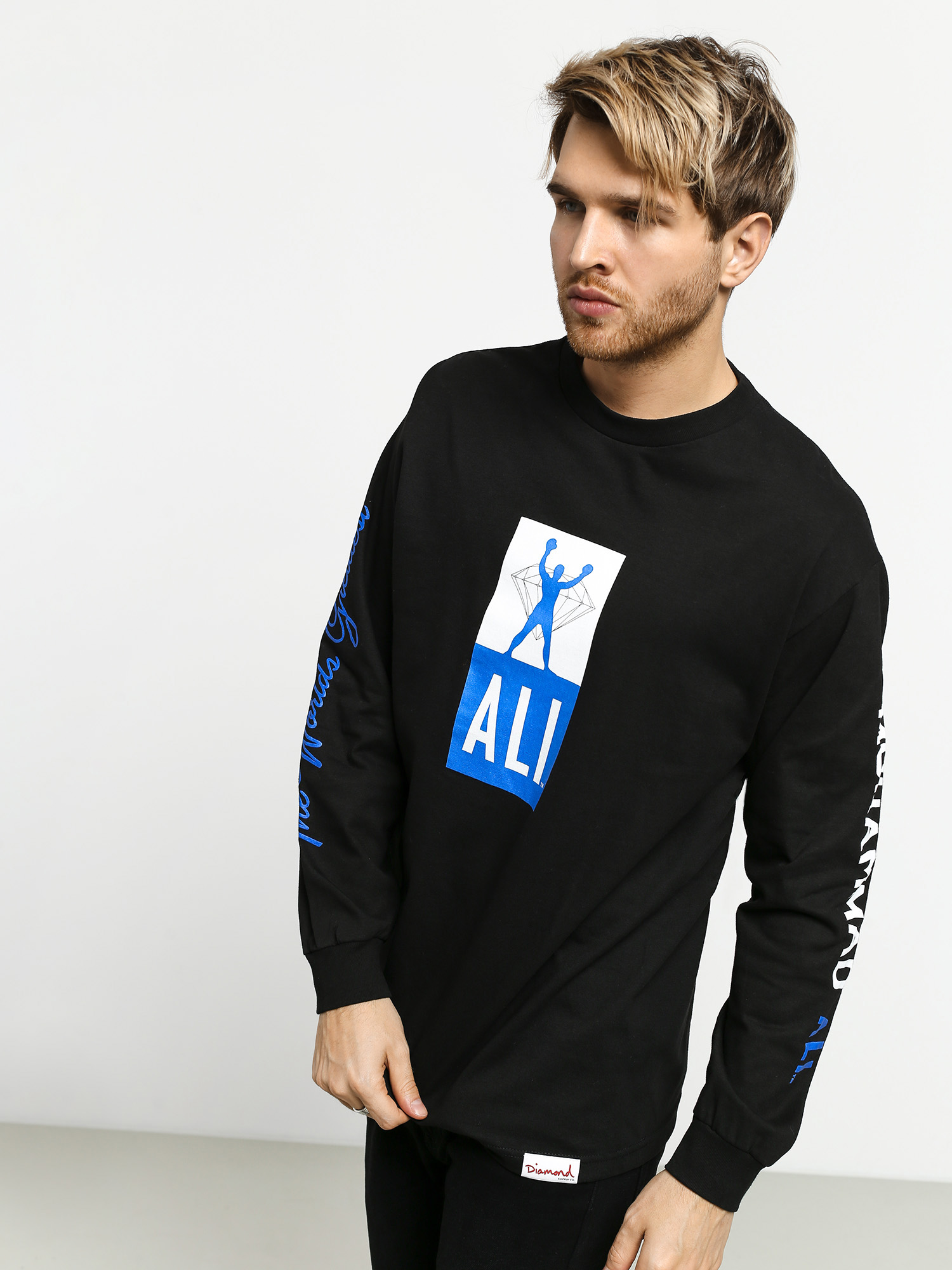 Longsleeve Diamond Supply Co. Dmnd X Muhammad Ali Fight (black)