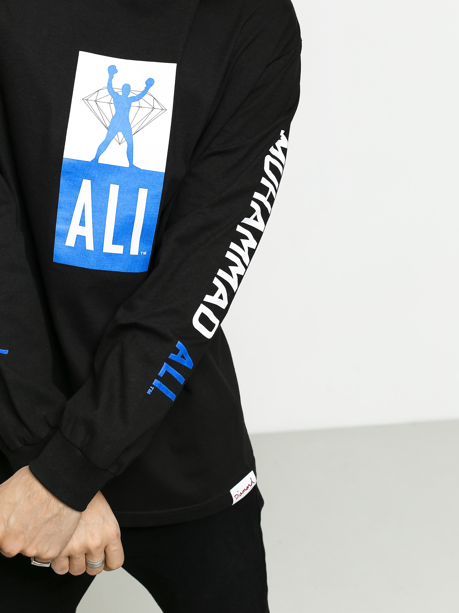 Longsleeve Diamond Supply Co. Dmnd X Muhammad Ali Fight (black)