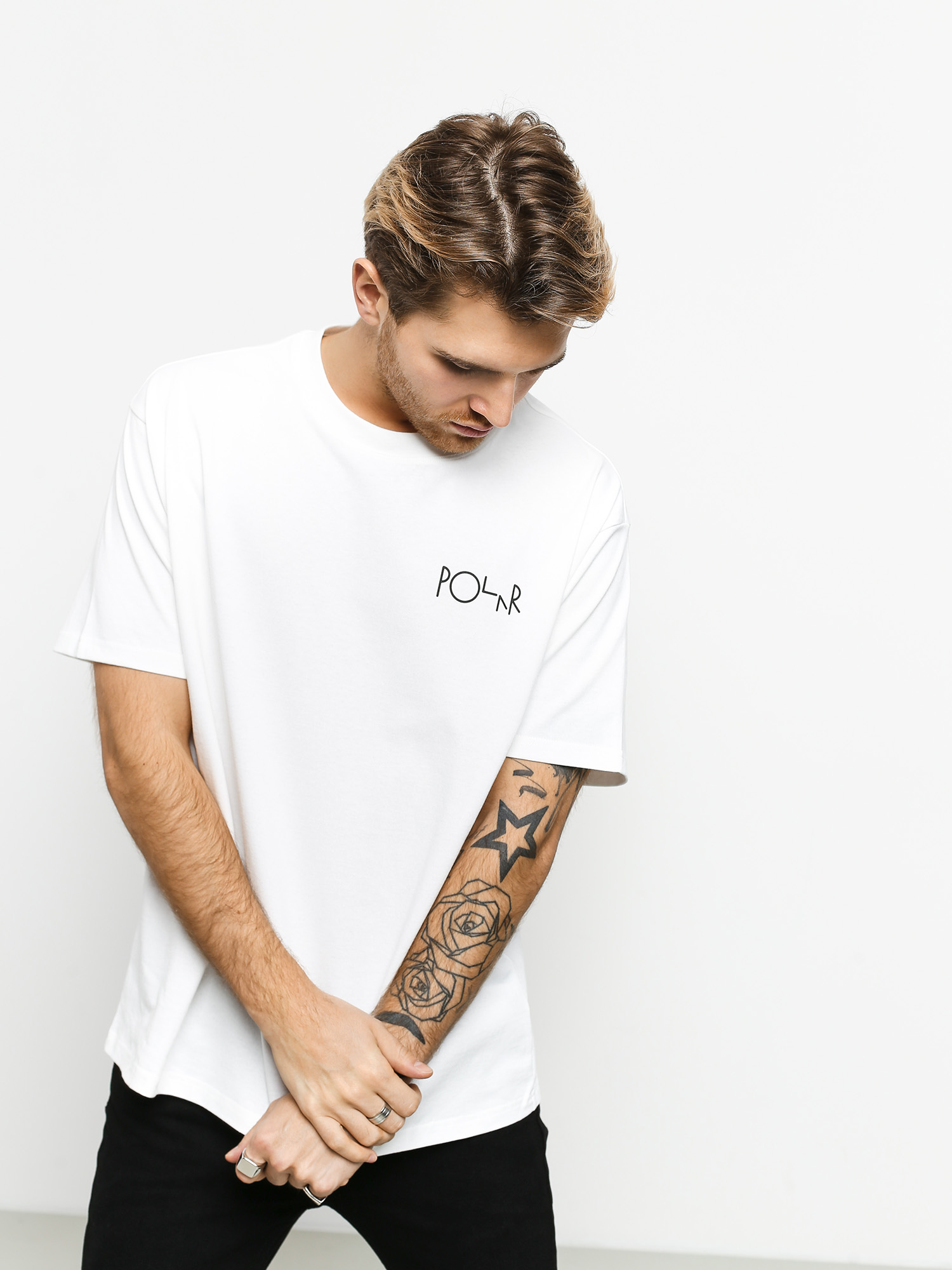 T-shirt Polar Skate Garden Fill Logo (white)