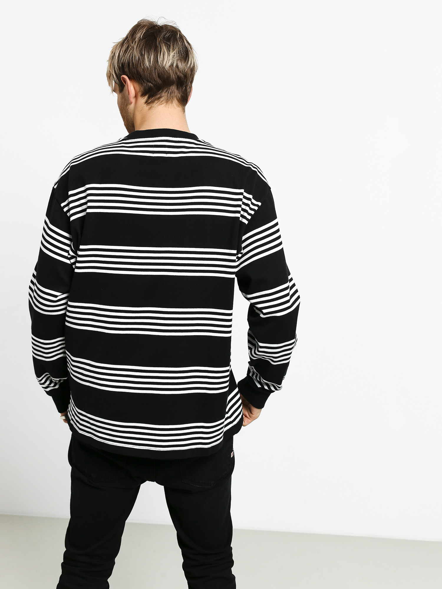 Longsleeve Polar Skate Striped (black)