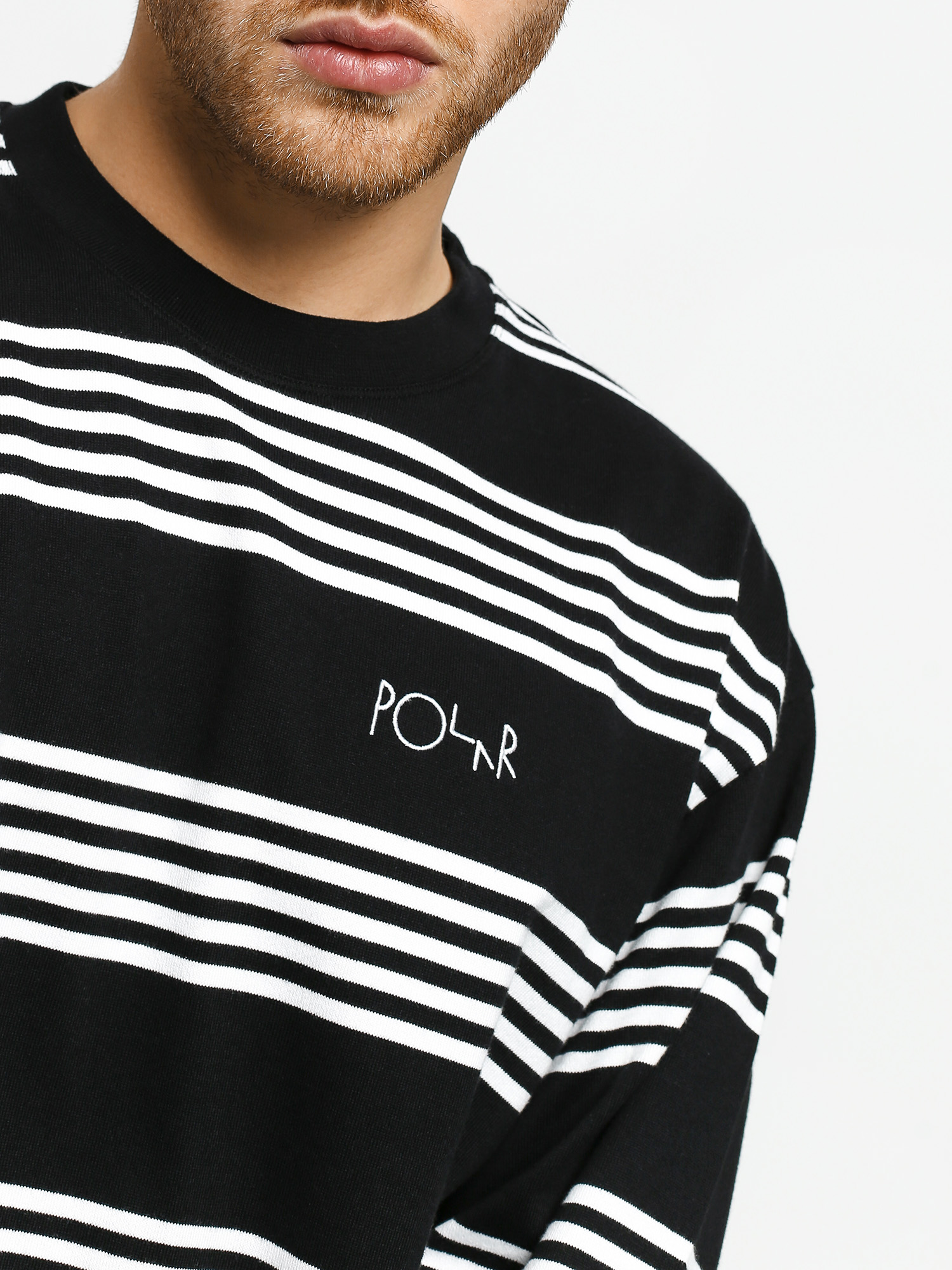 Longsleeve Polar Skate Striped (black)