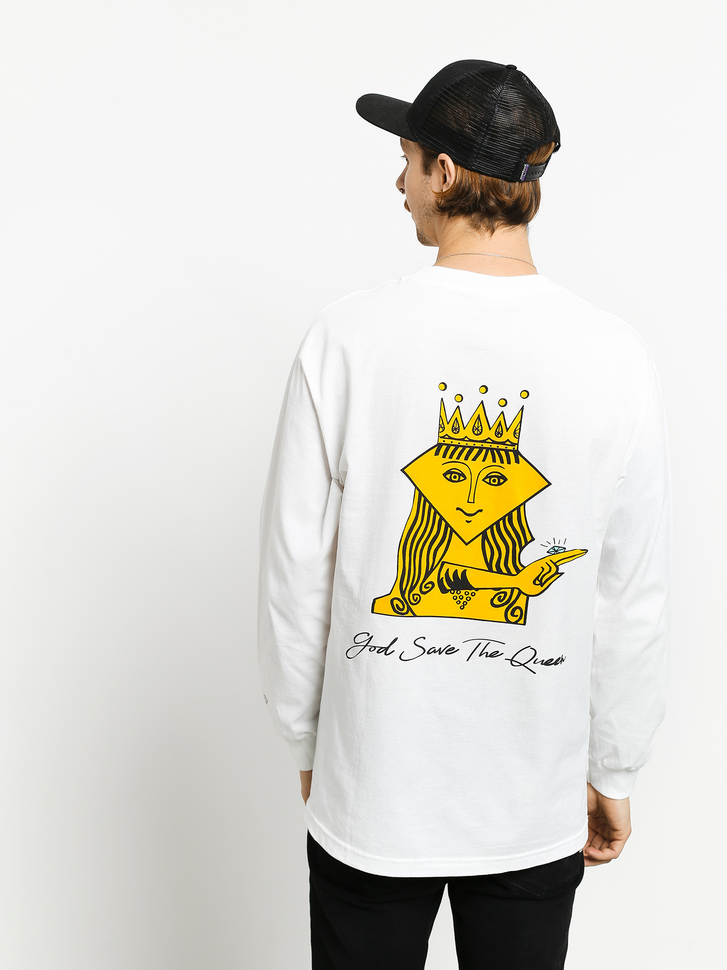 Longsleeve Diamond Supply Co. The Queen (white)