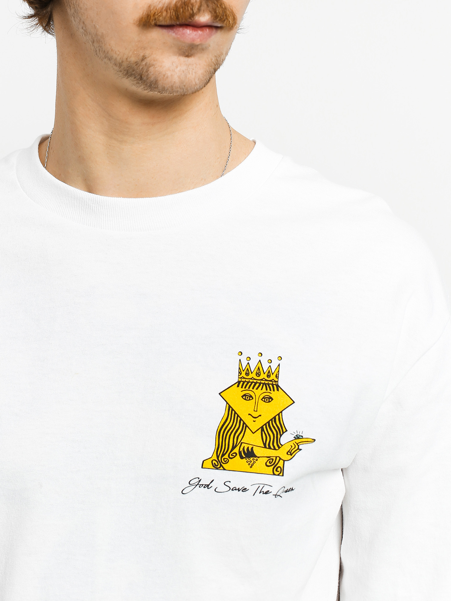 Longsleeve Diamond Supply Co. The Queen (white)