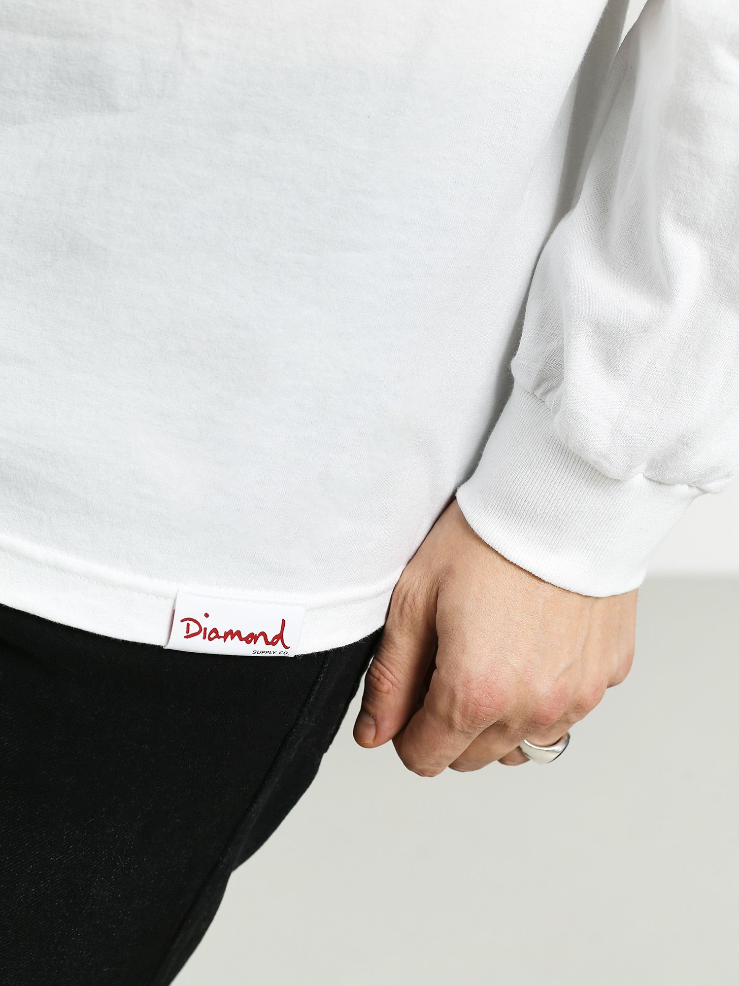 Longsleeve Diamond Supply Co. The Queen (white)