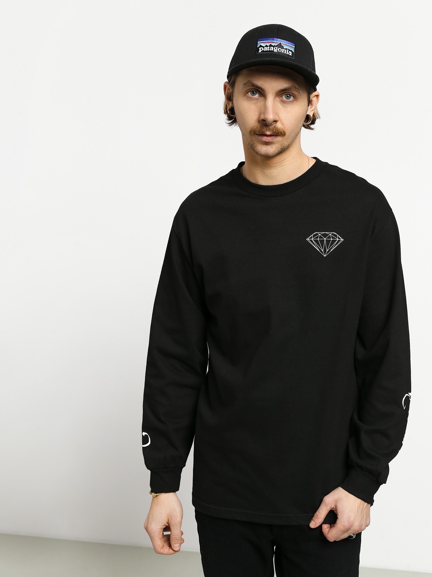 Longsleeve Diamond Supply Co. Double Read (black)