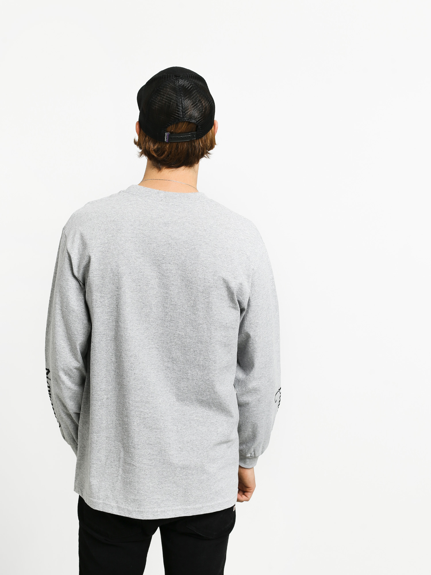 Longsleeve Diamond Supply Co. Double Read (heather grey)