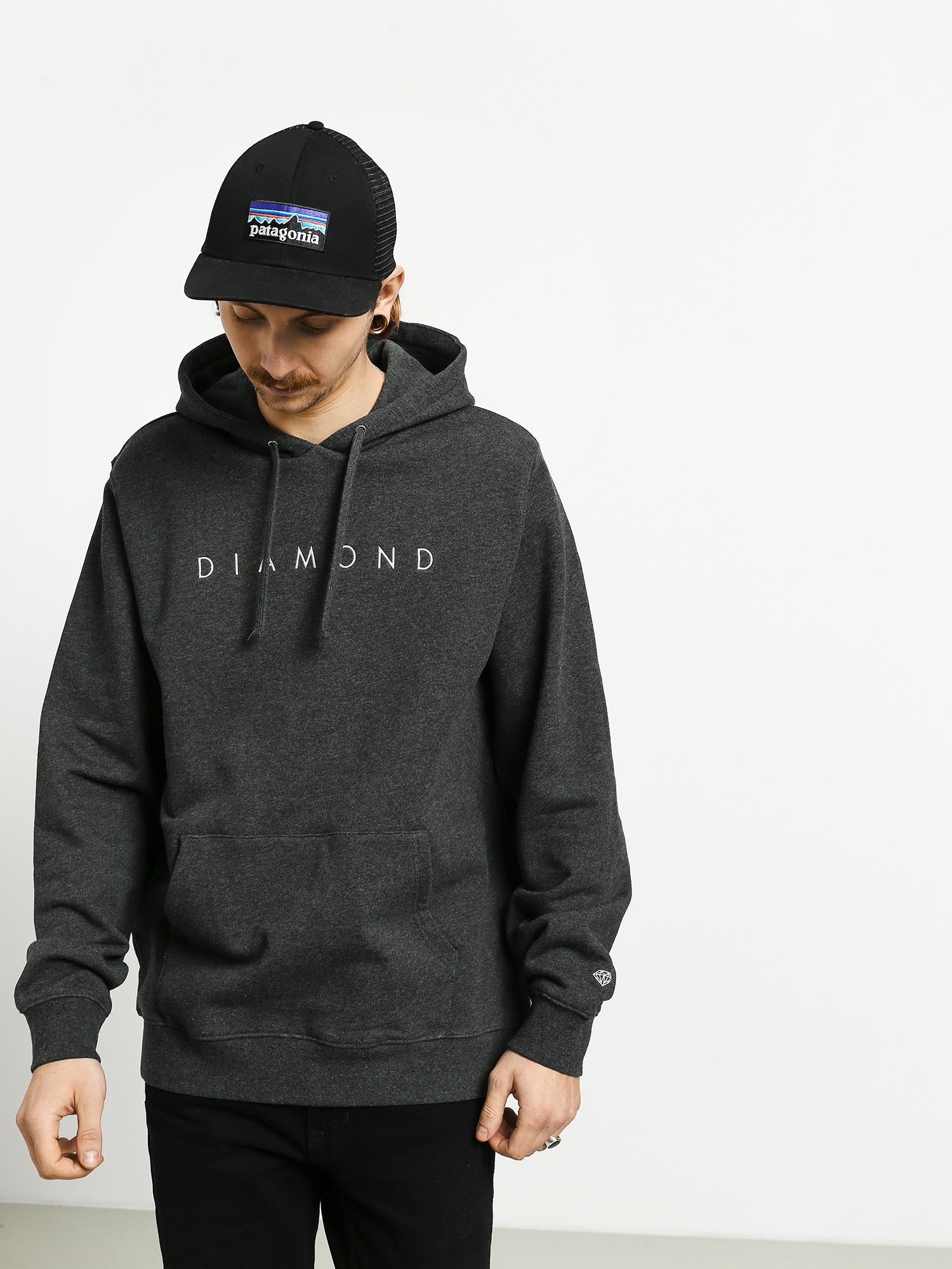 Bluza z kapturem Diamond Supply Co. Leeway HD (black)