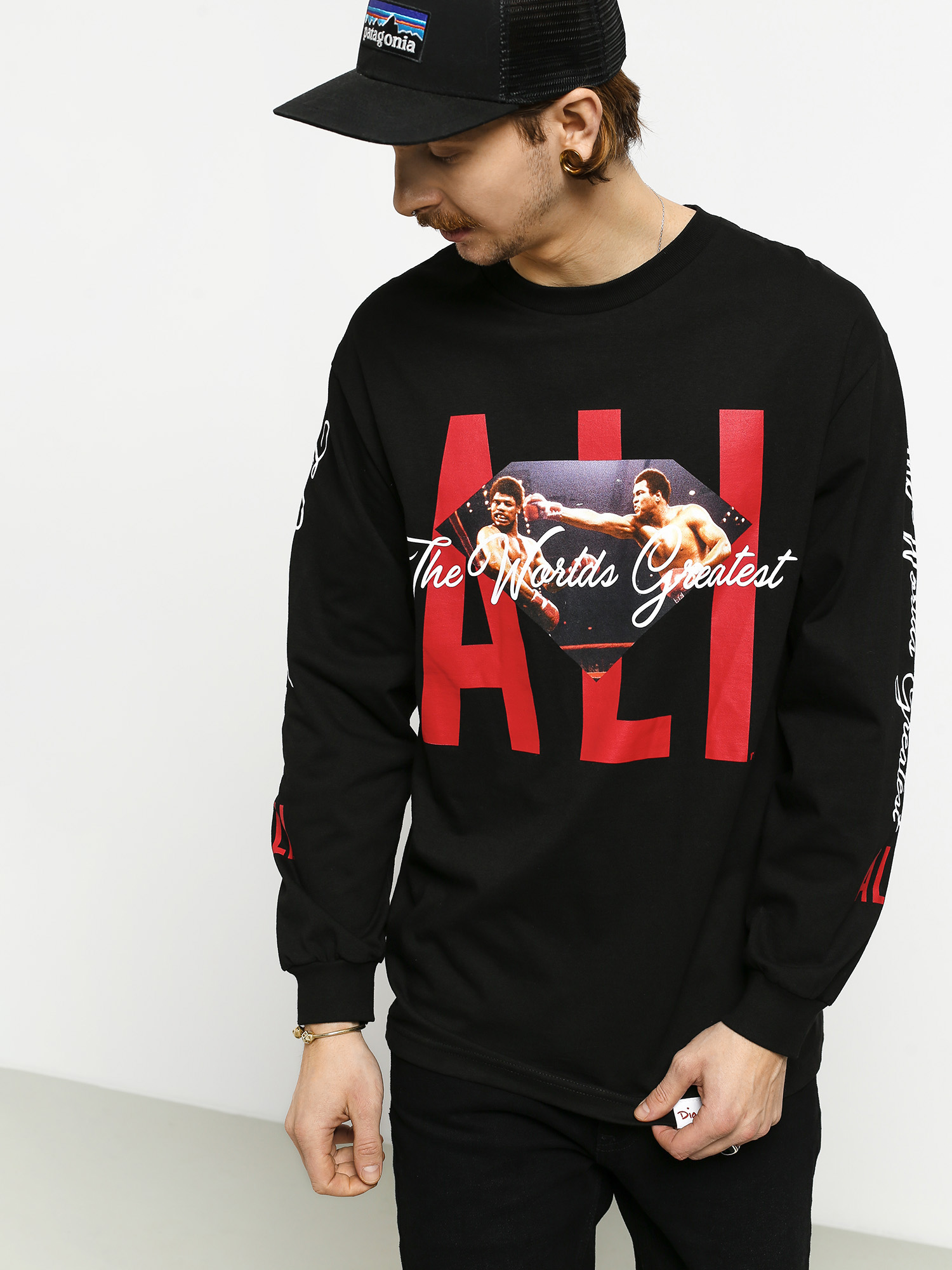 Longsleeve Diamond Supply Co. Dmnd X Muhammad Ali Ali Sign (black)