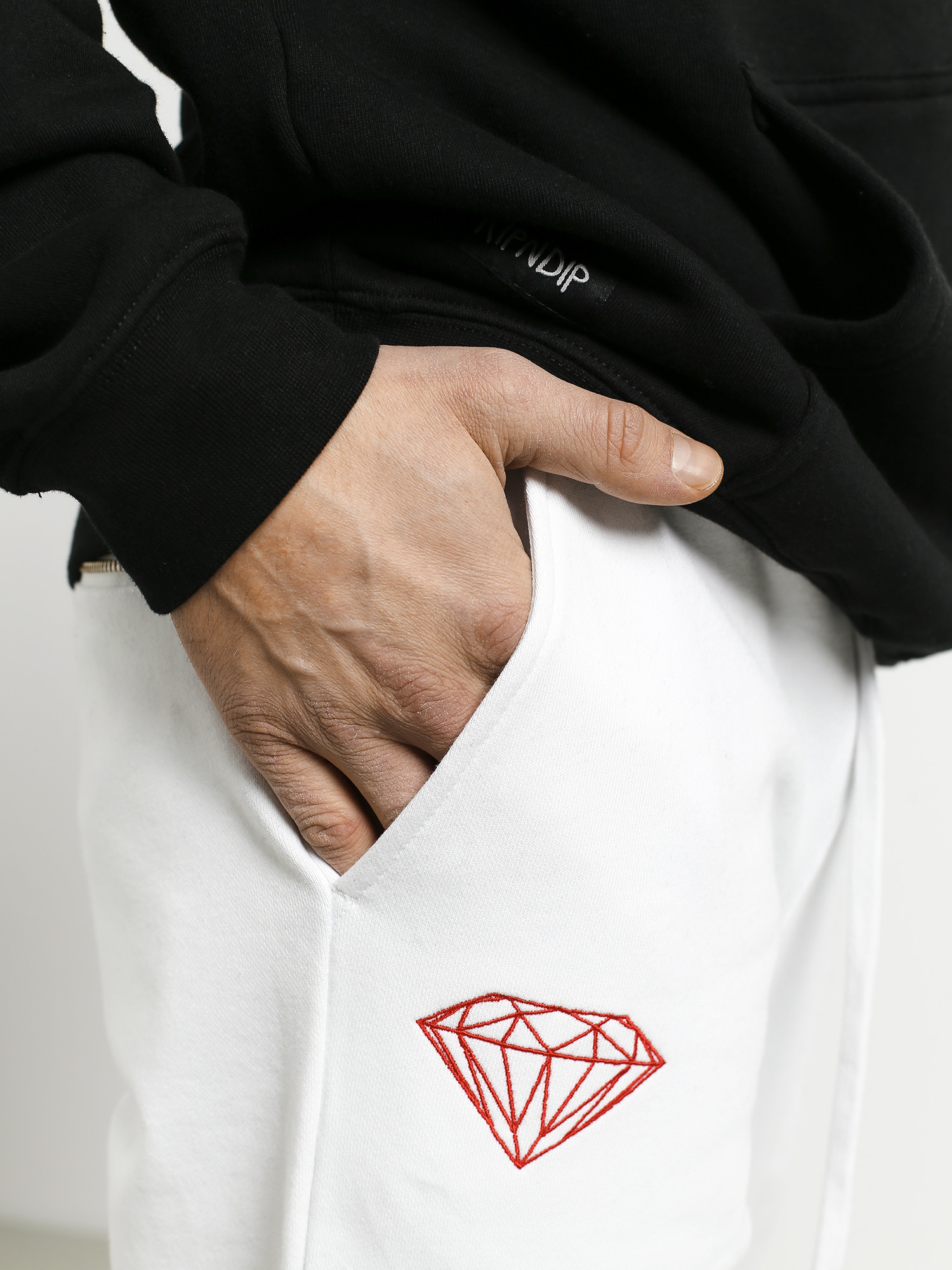 Spodnie Diamond Supply Co. Dmnd X Muhammad Ali Fight (white)