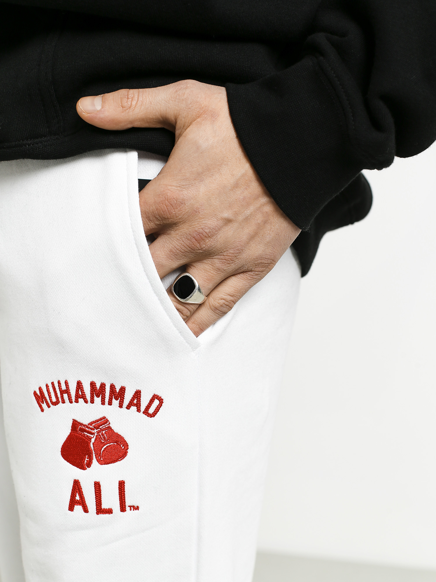 Spodnie Diamond Supply Co. Dmnd X Muhammad Ali Fight (white)