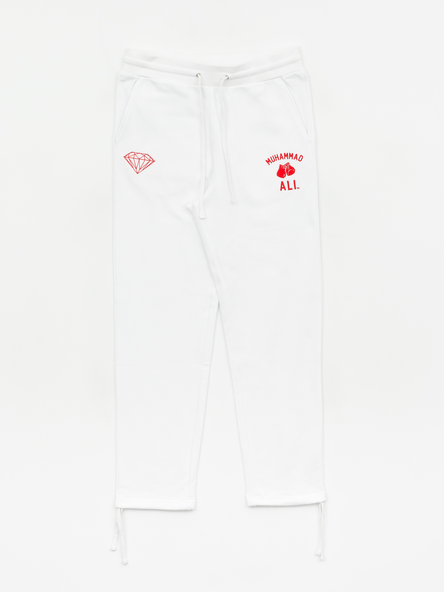 Spodnie Diamond Supply Co. Dmnd X Muhammad Ali Fight (white)
