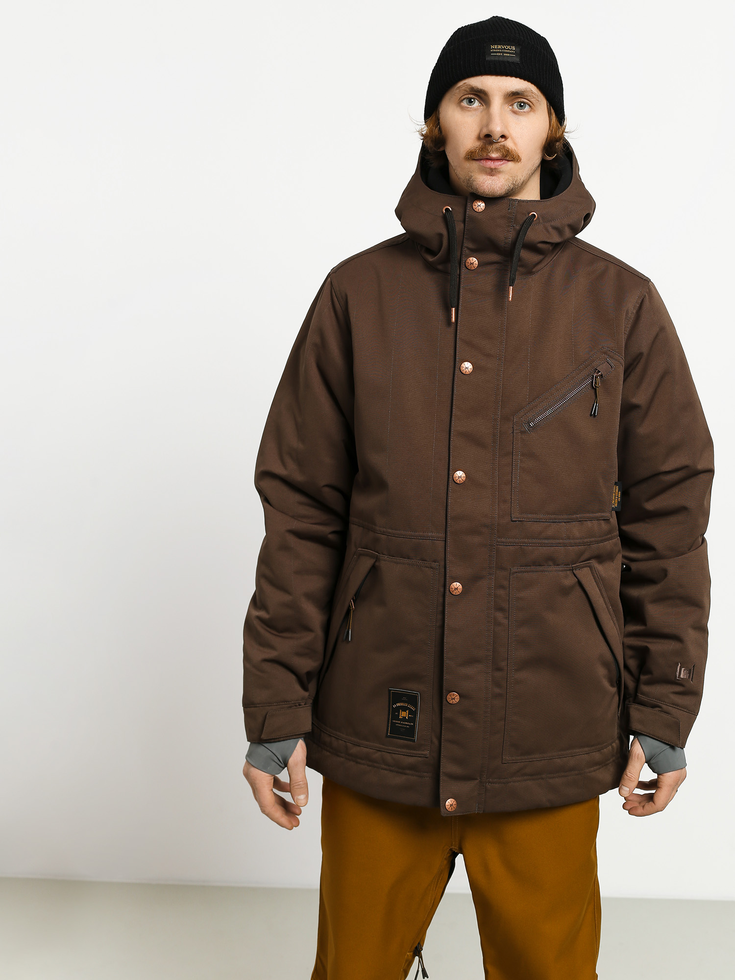 Męska Kurtka snowboardowa L1 Premium Goods Wilcox (espresso)