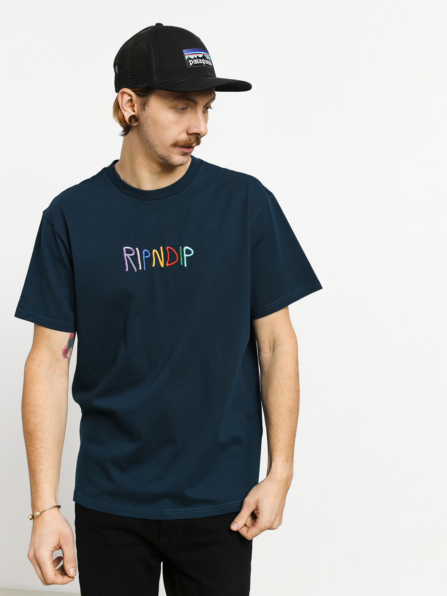 T-shirt RipNDip Embroidered Logo (navy)