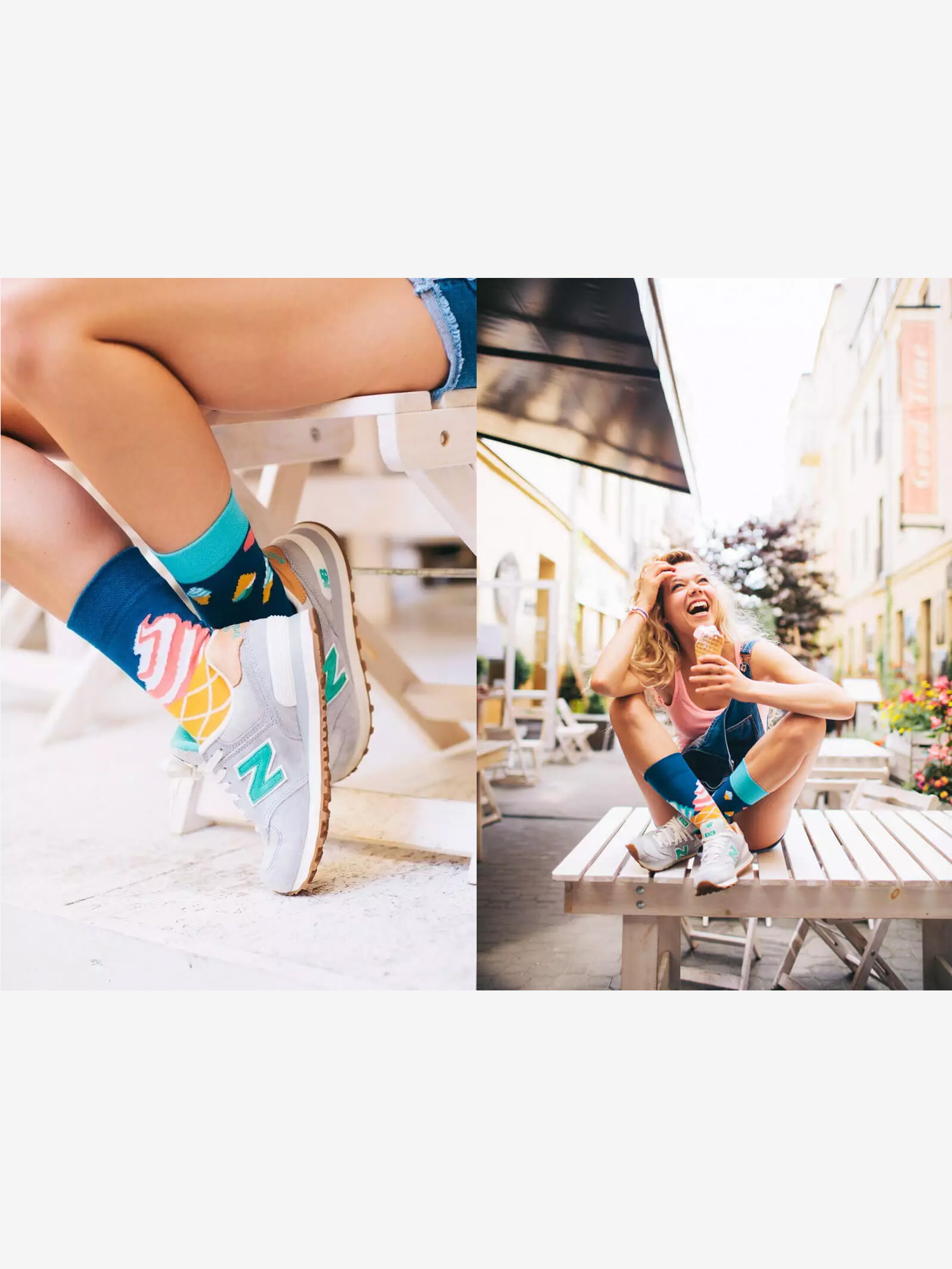 Skarpetki Many Mornings Ice Cream Dream (blue)