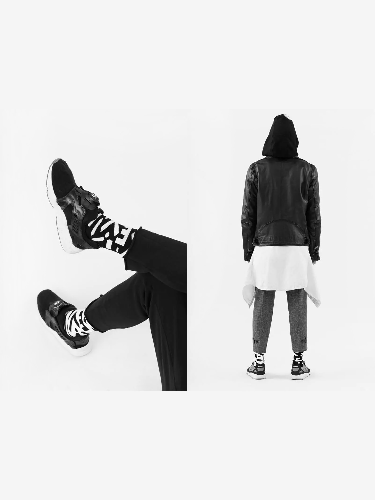 Skarpetki Many Mornings Random Forms (black/white)