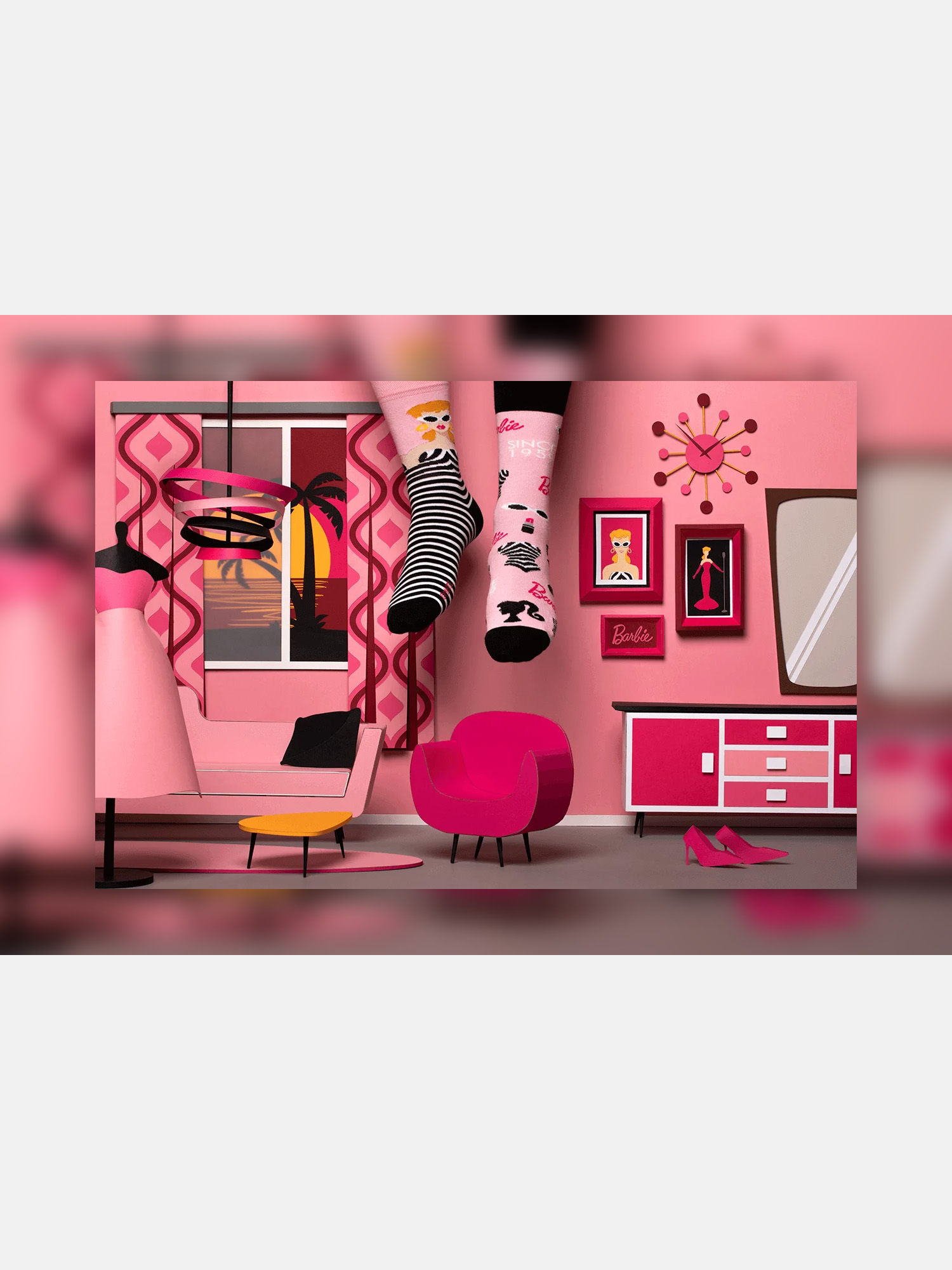 Skarpetki Many Mornings Barbie (pink/black)