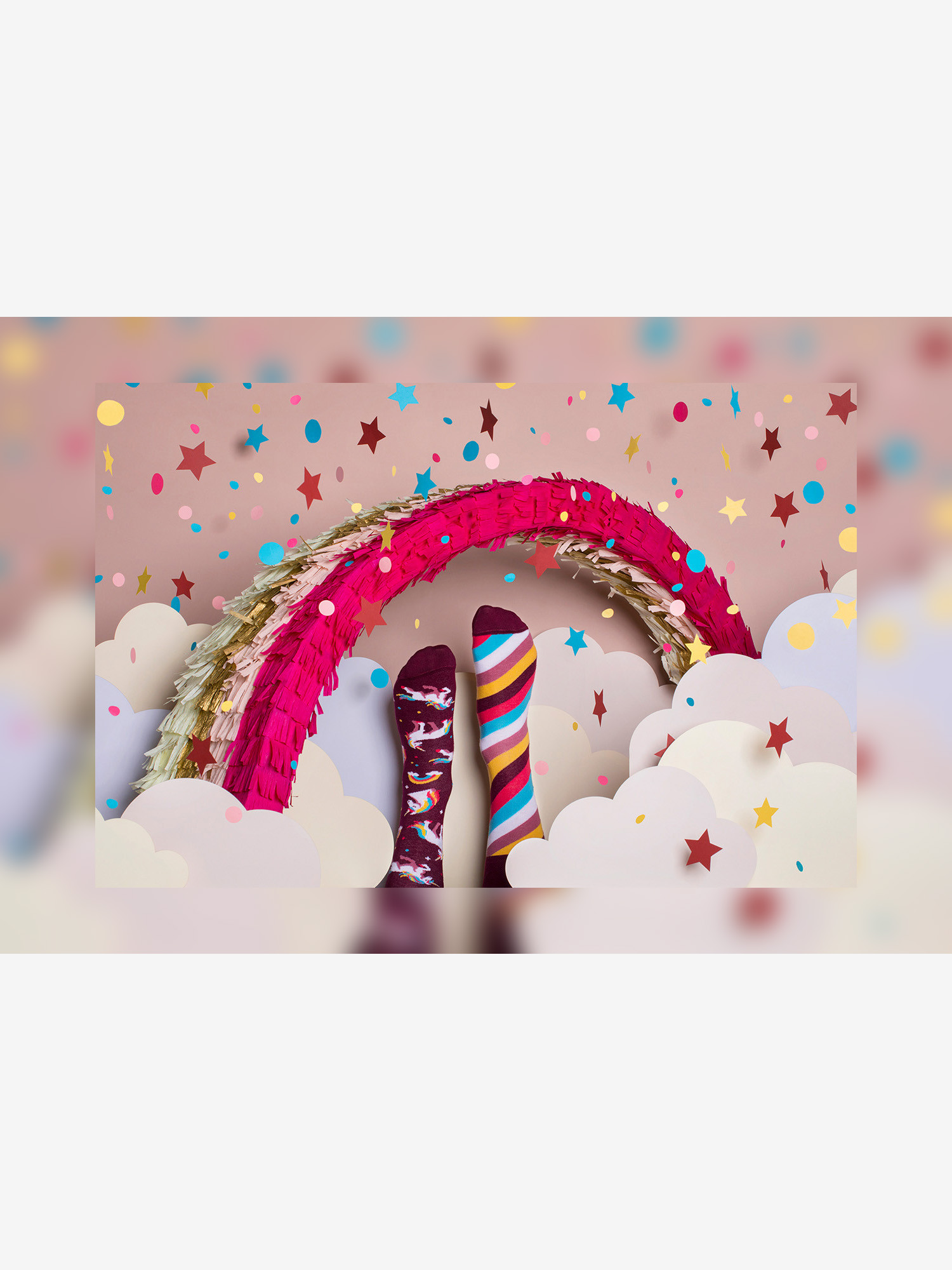 Skarpetki Many Mornings The Unicorn (burgundy)