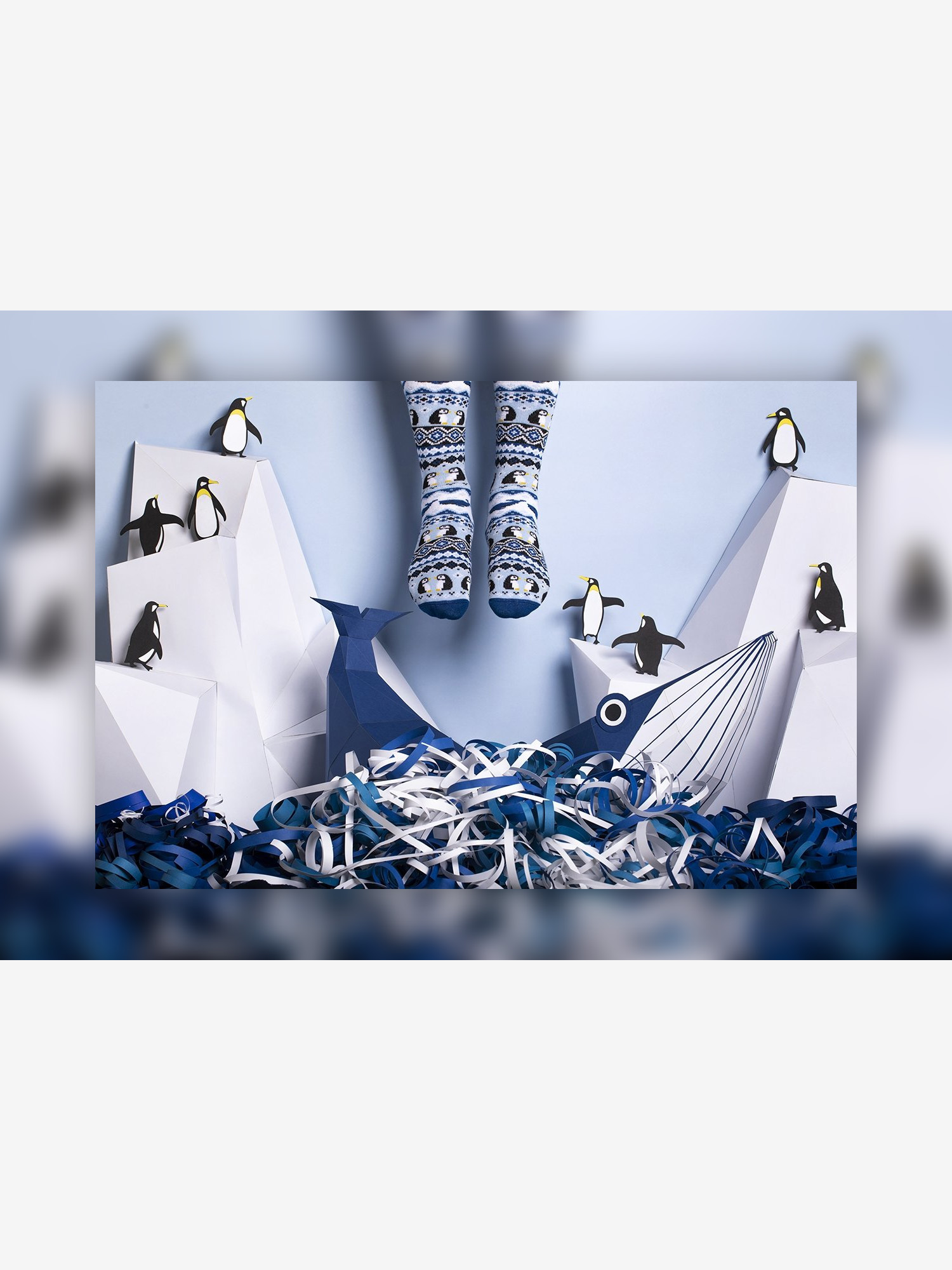 Skarpetki Many Mornings Ice Pinguin (blue)