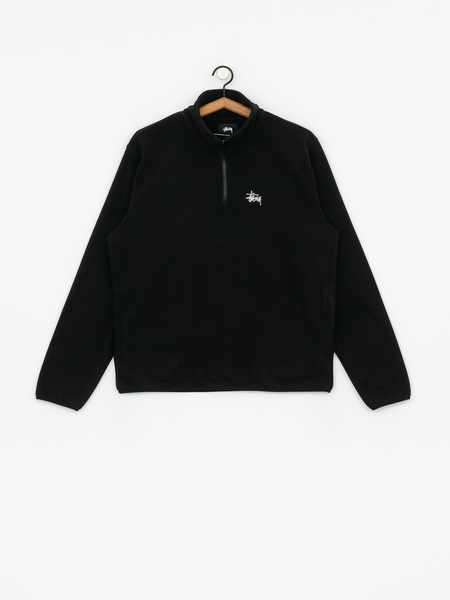 Bluza Stussy Basic Polar Fleece Mock (black)