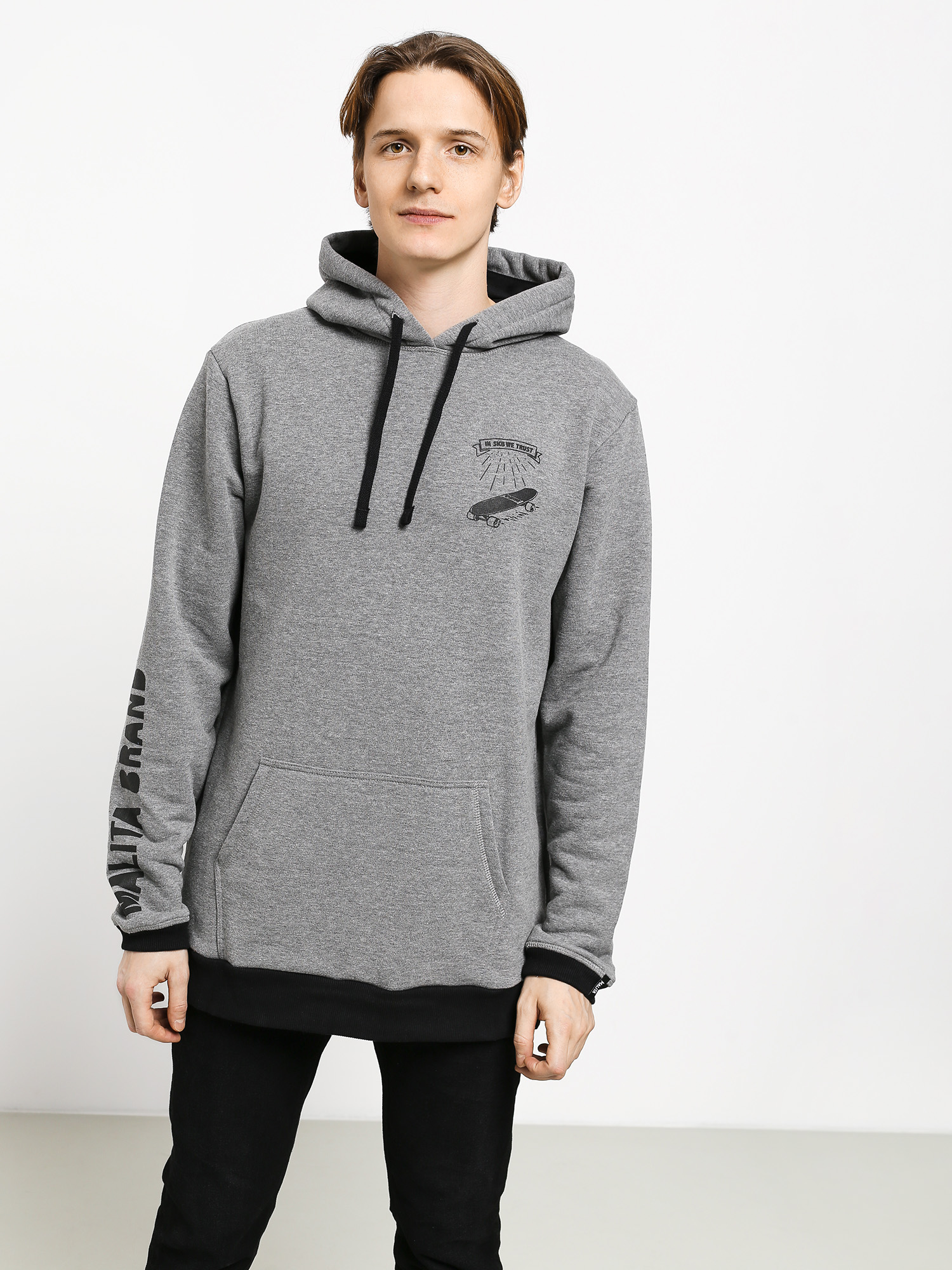 Bluza z kapturem Malita In Skate We Trust (grey)