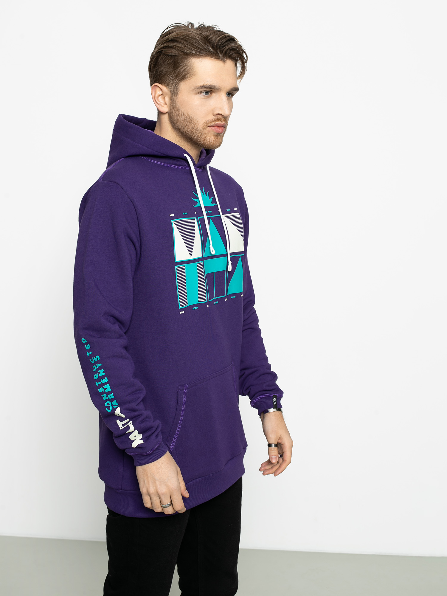 Bluza z kapturem Malita Navigator (violet)