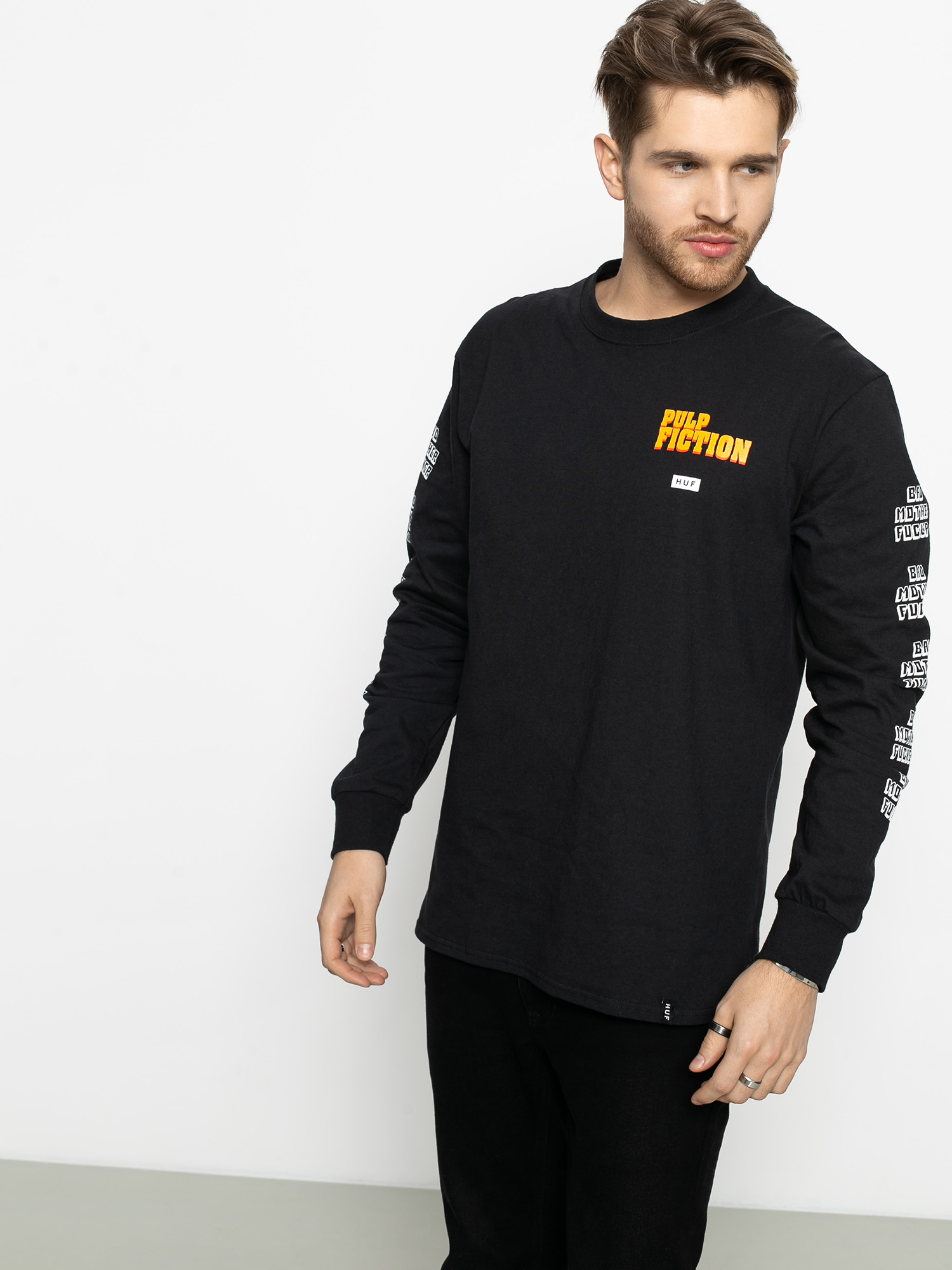 Longsleeve HUF Pulp Fiction Bad Mother Fucker (black)