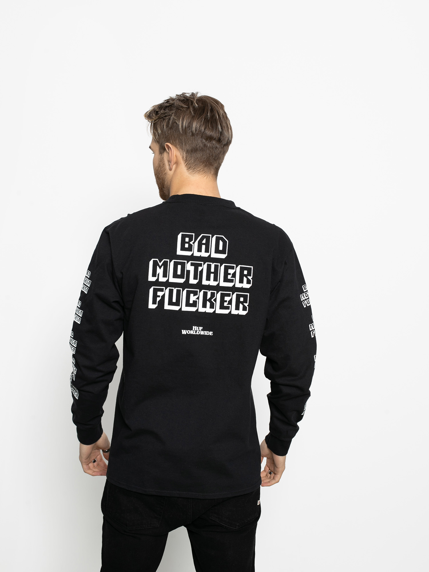 Longsleeve HUF Pulp Fiction Bad Mother Fucker (black)