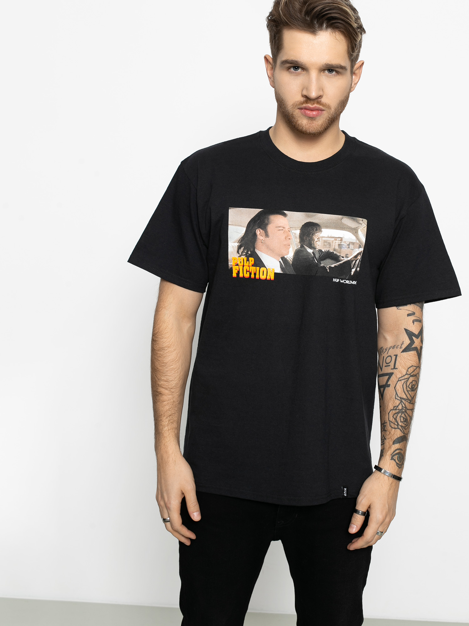 T shirt HUF Pulp Fiction Royale With Cheese black