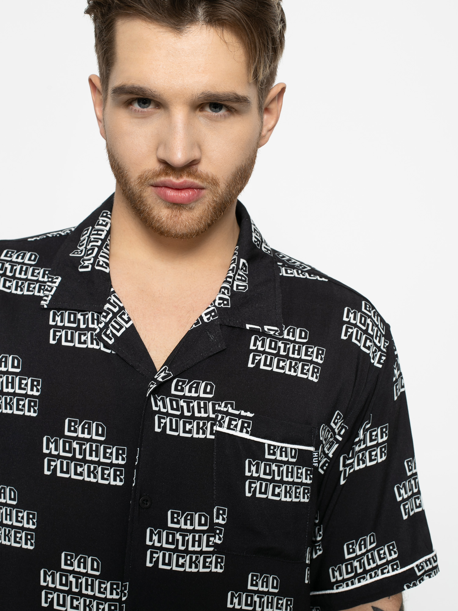 Koszula HUF Pulp Fiction Bad Mother Fucker (black)
