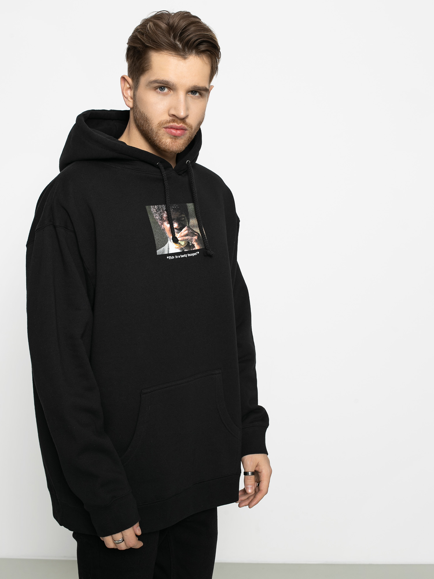 Bluza z kapturem HUF Pulp Fiction Burger HD (black)