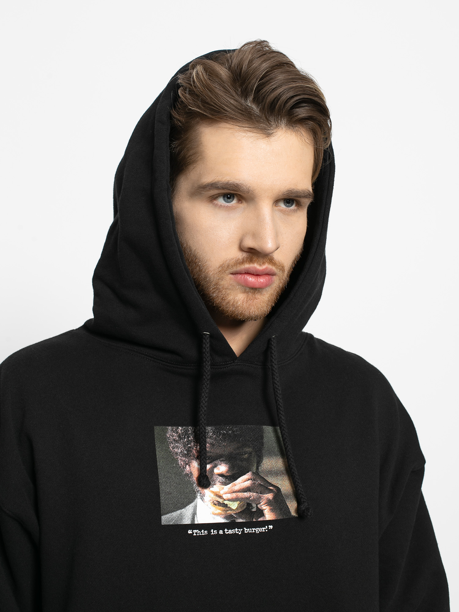 Bluza z kapturem HUF Pulp Fiction Burger HD (black)
