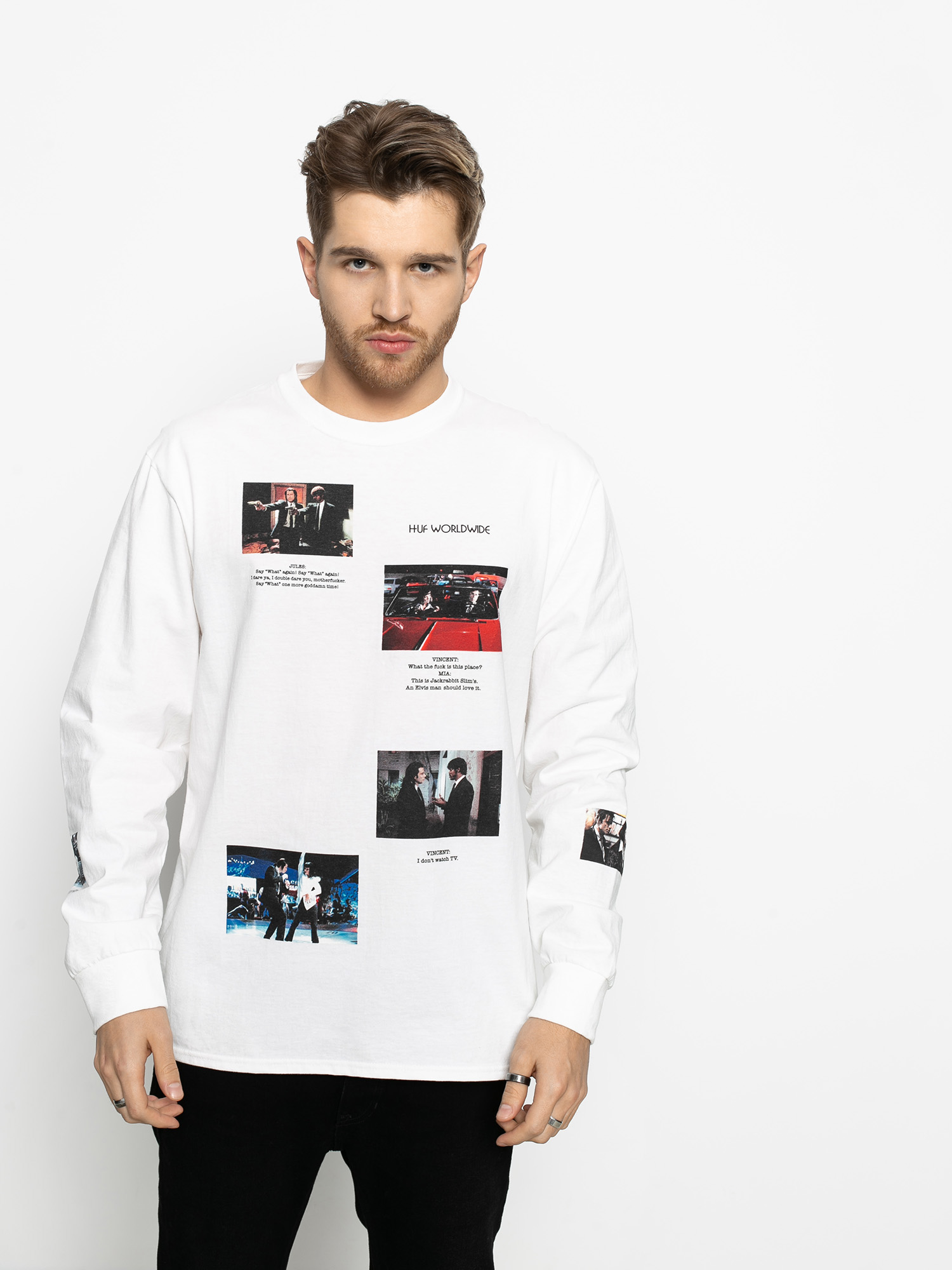 Longsleeve HUF Pulp Fiction Scenes (white)