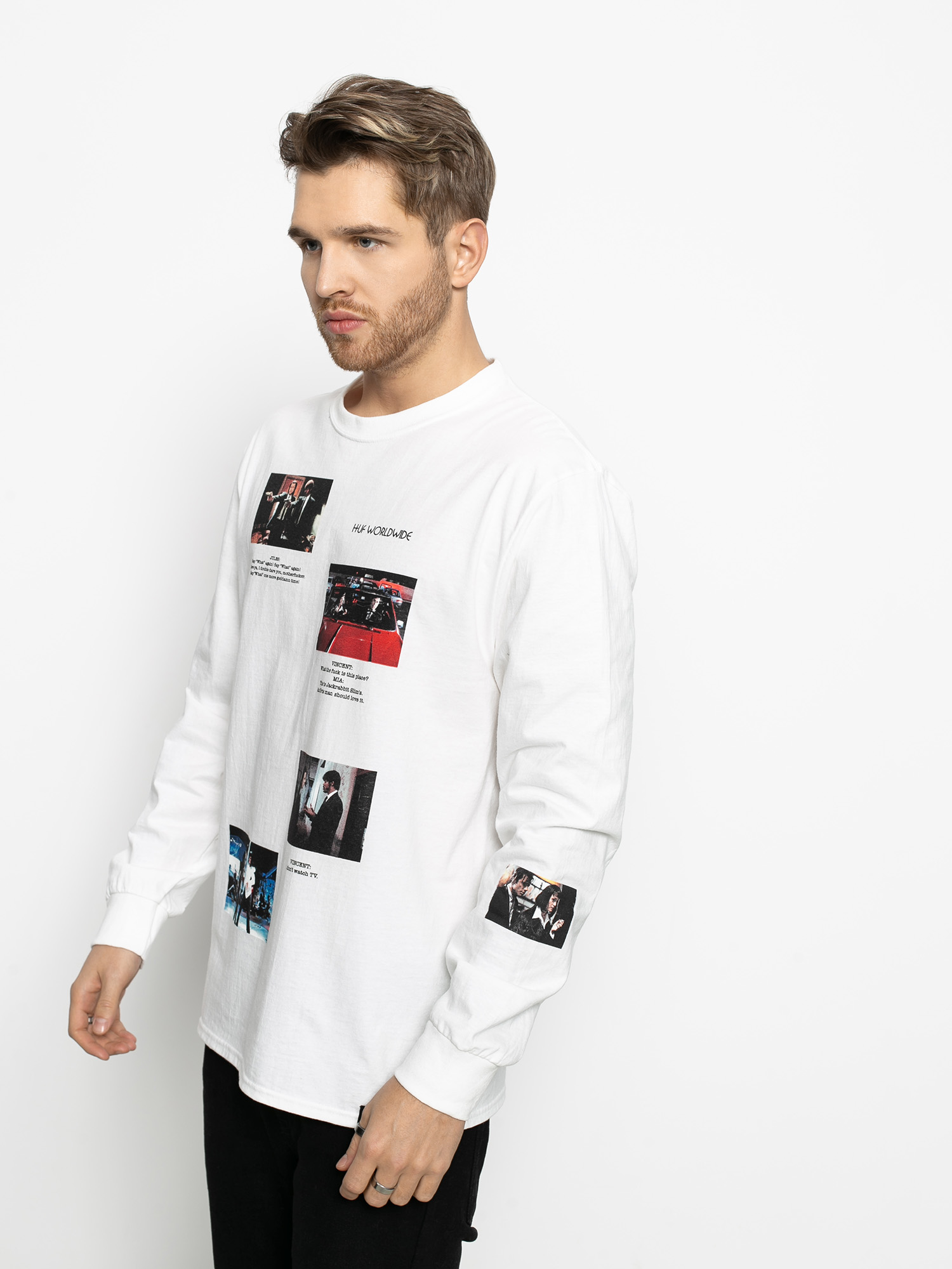 Longsleeve HUF Pulp Fiction Scenes (white)