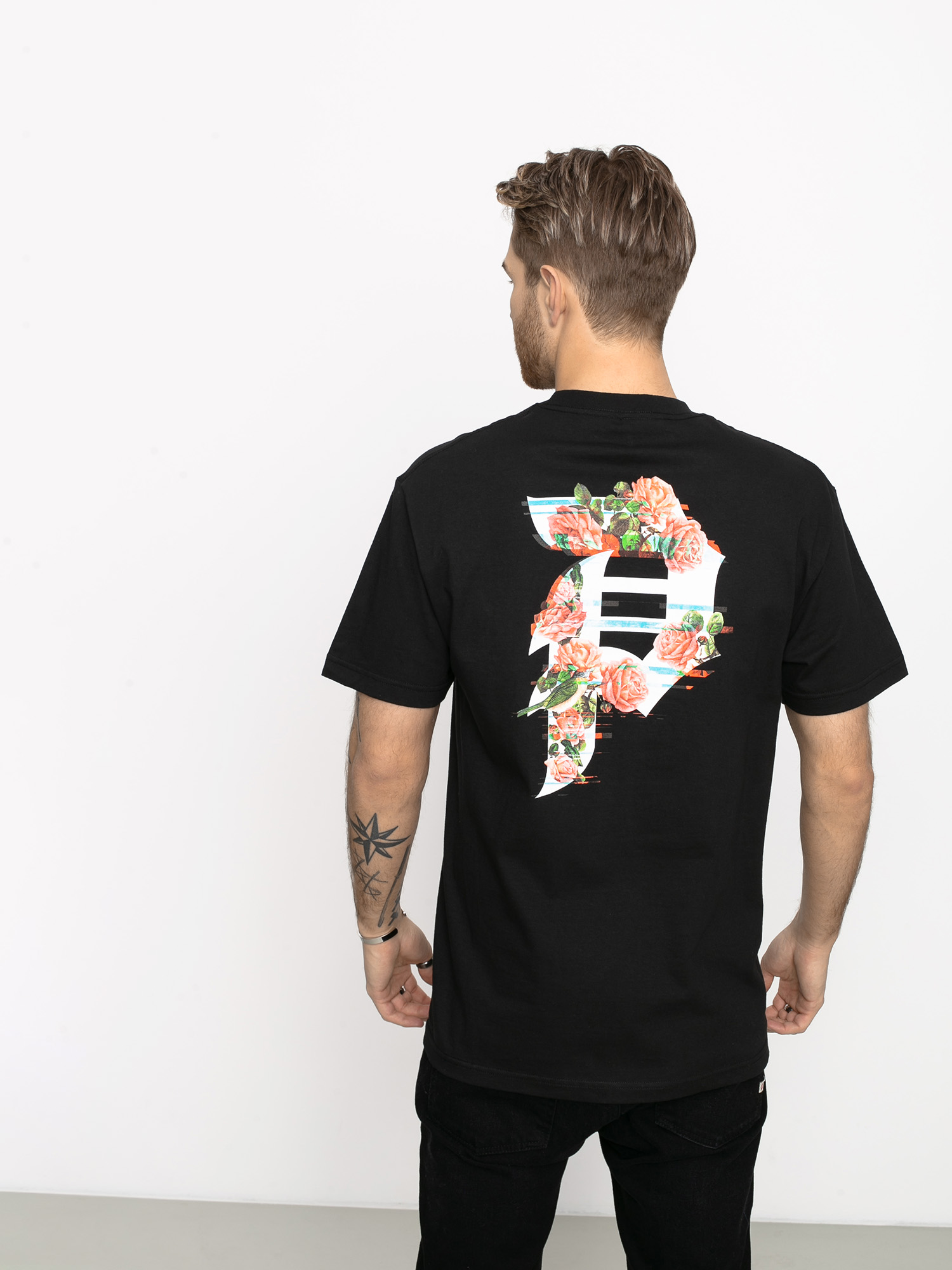 T-shirt Primitive Dirty P Glitch (black)