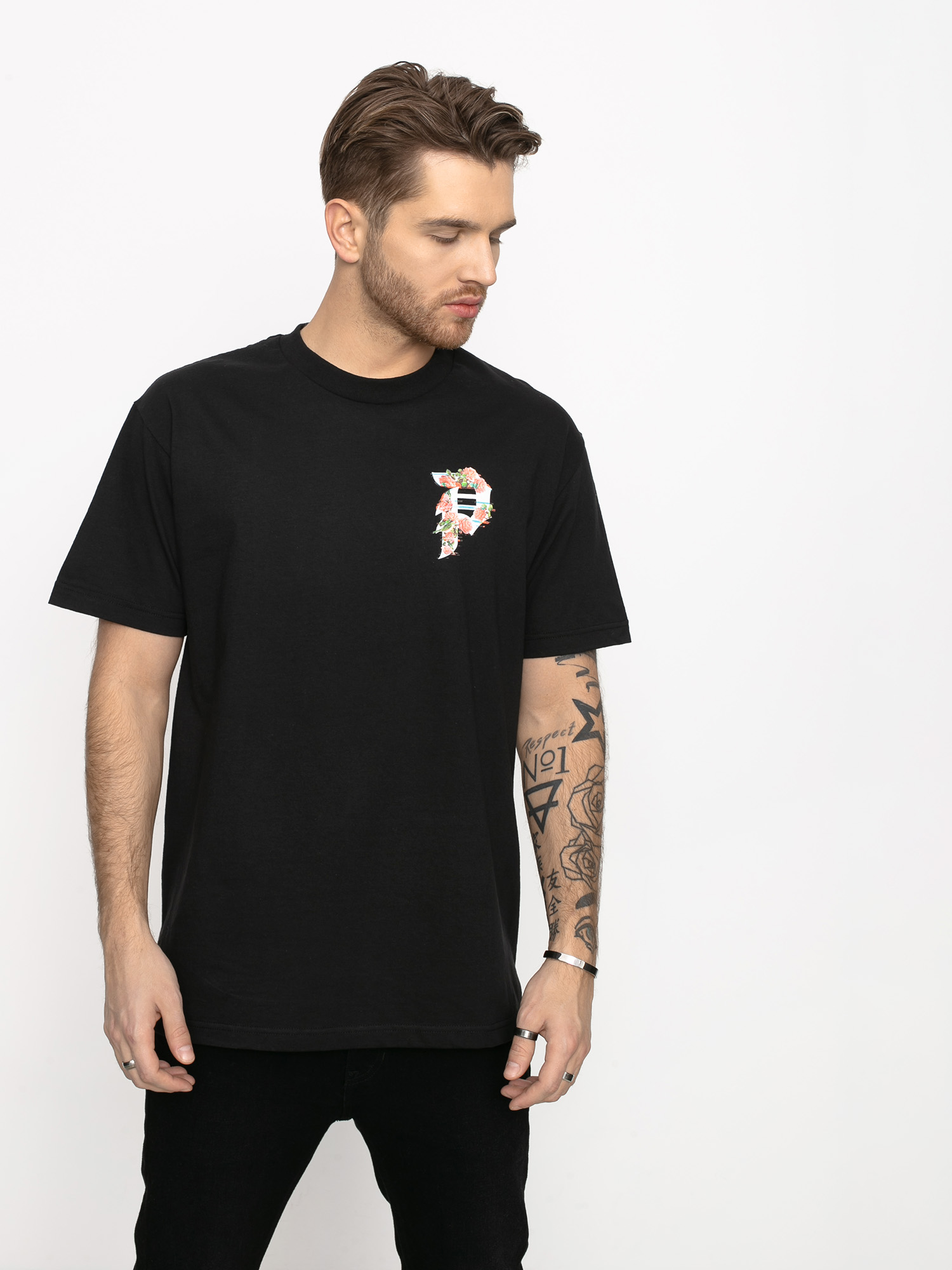 T-shirt Primitive Dirty P Glitch (black)