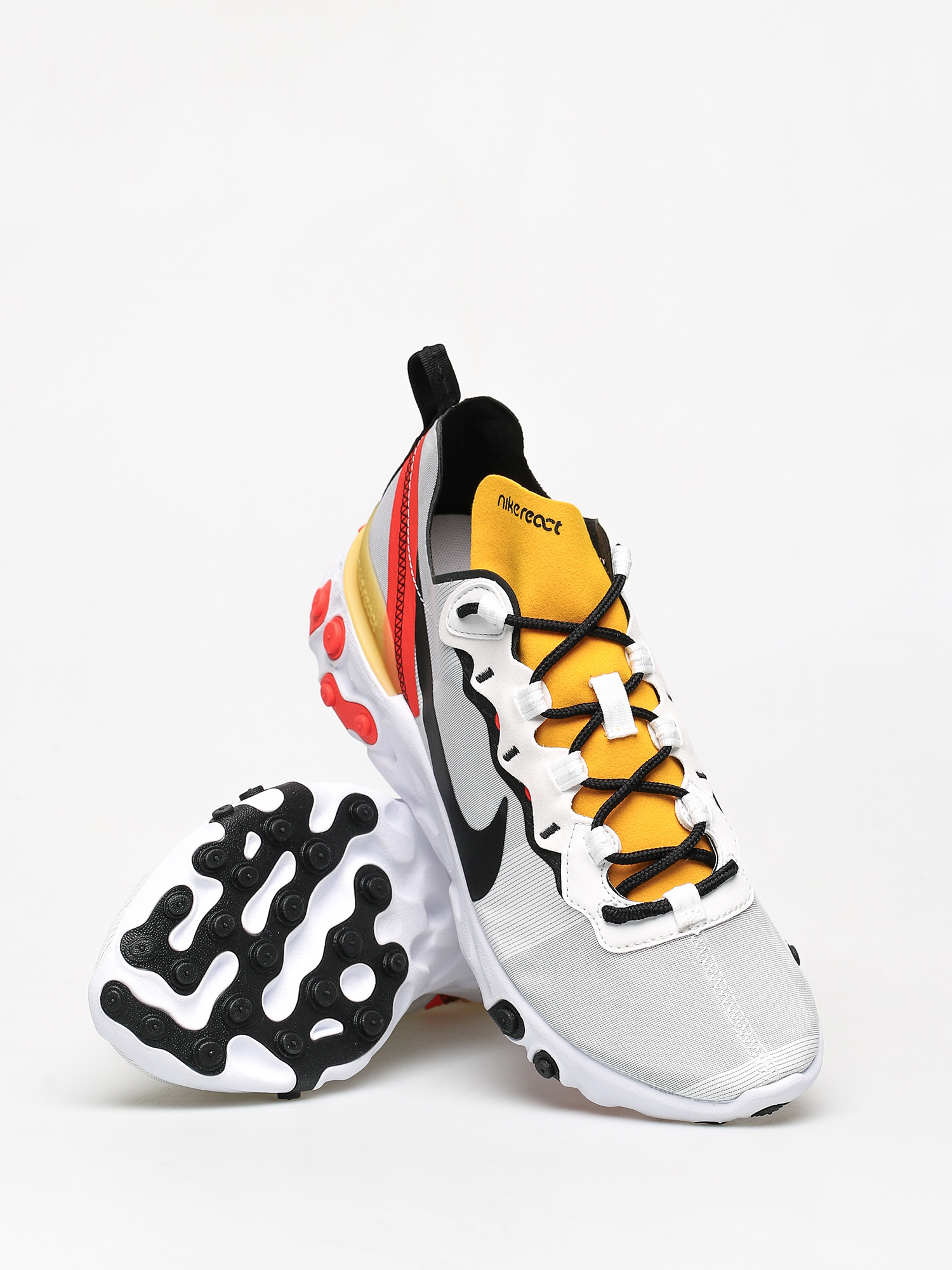 Buty Nike React Element 55 (white/black bright crimson)