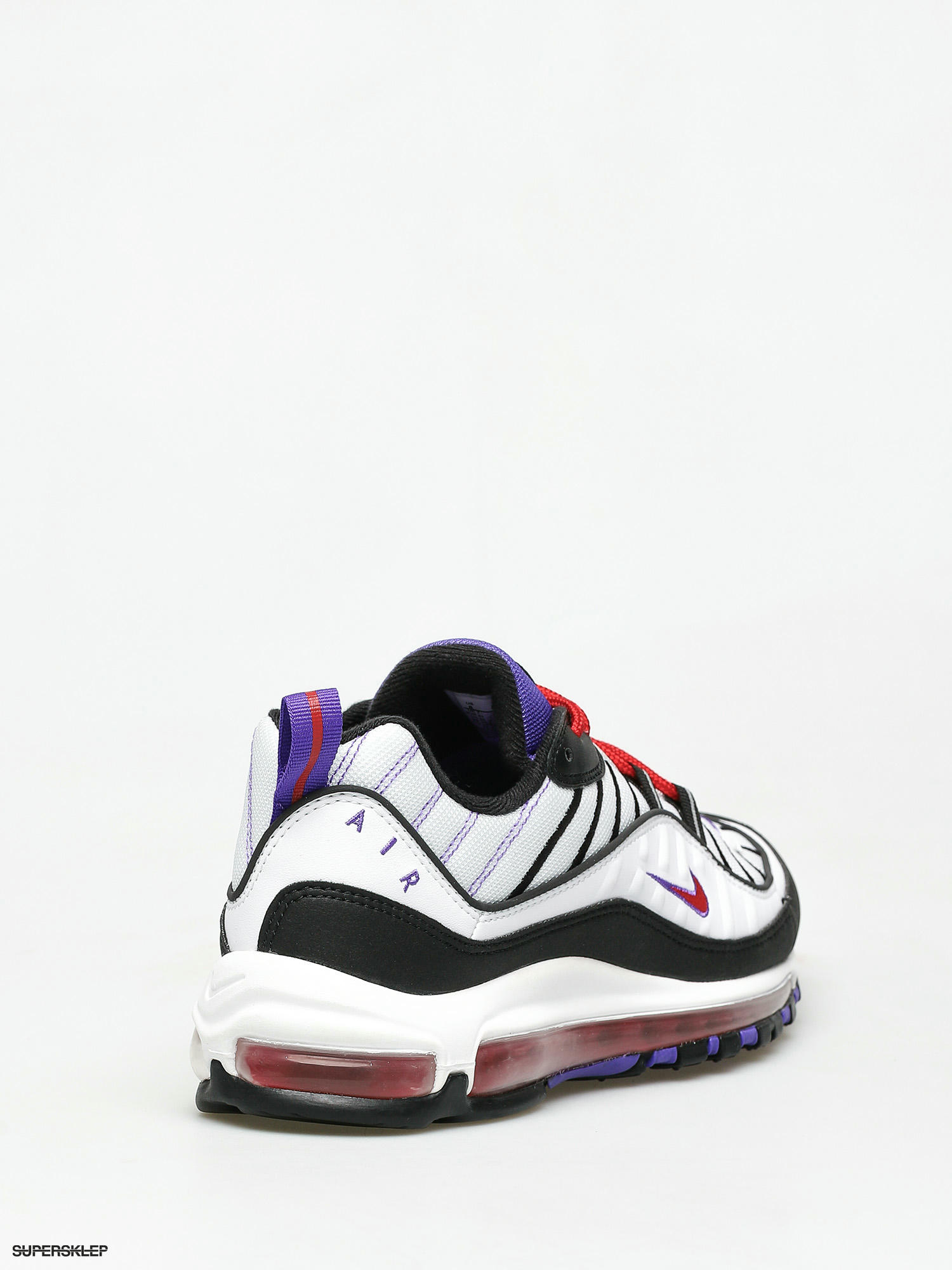 Nike air max top 98 white/black-psychic purple