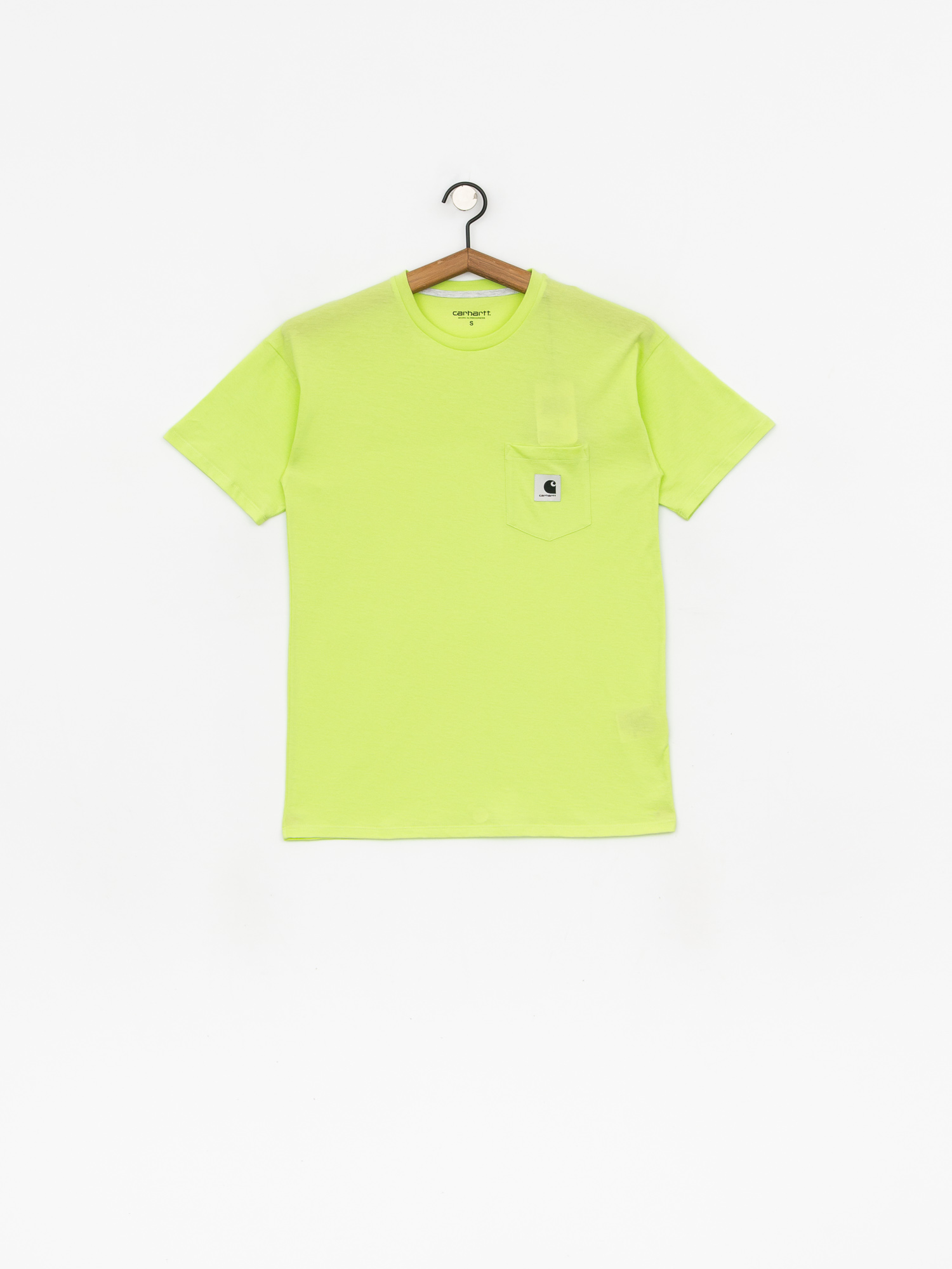 T-shirt Carhartt WIP Carrie Pocket Wmn (lime/ash heather)