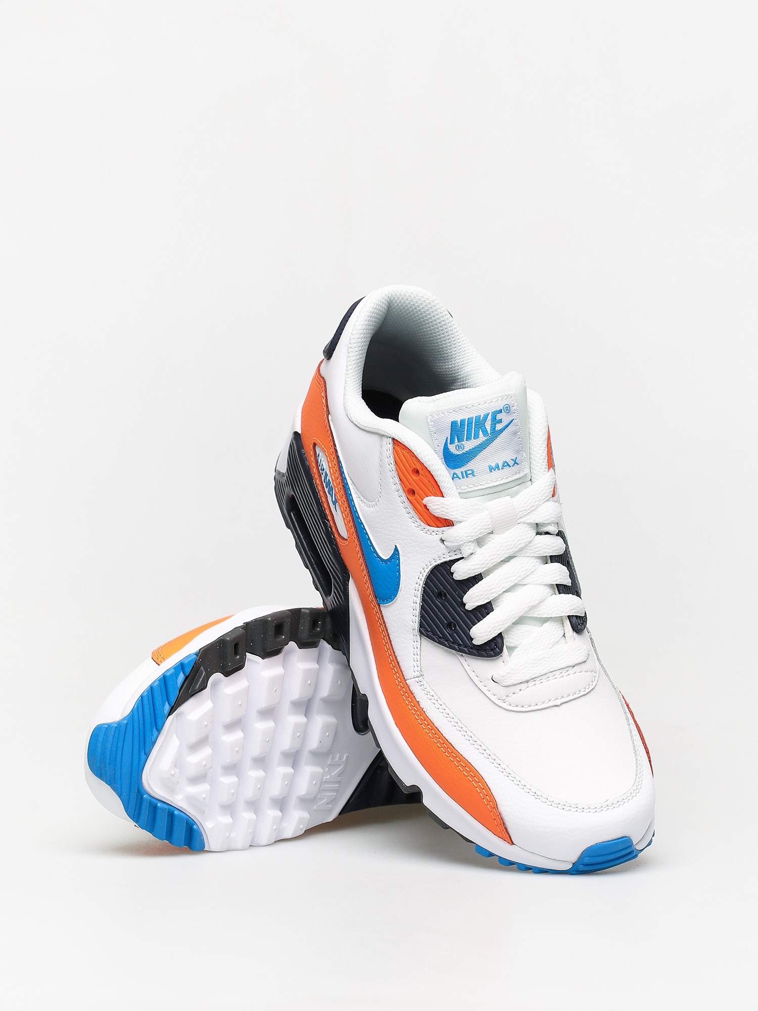 Buty Nike Air Max 90 Ltr Gs (white/photo blue total orange)