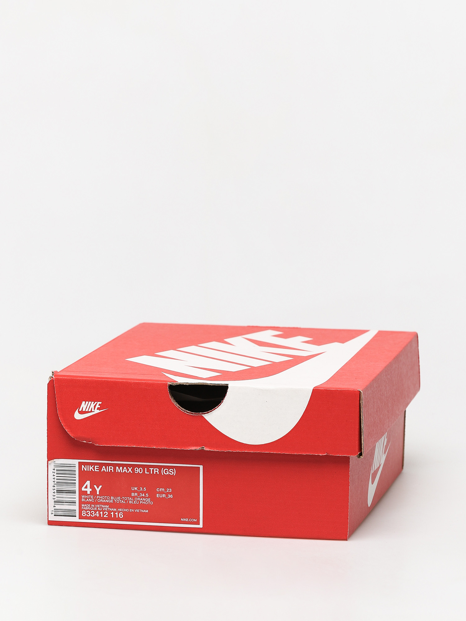 Buty Nike Air Max 90 Ltr Gs (white/photo blue total orange)