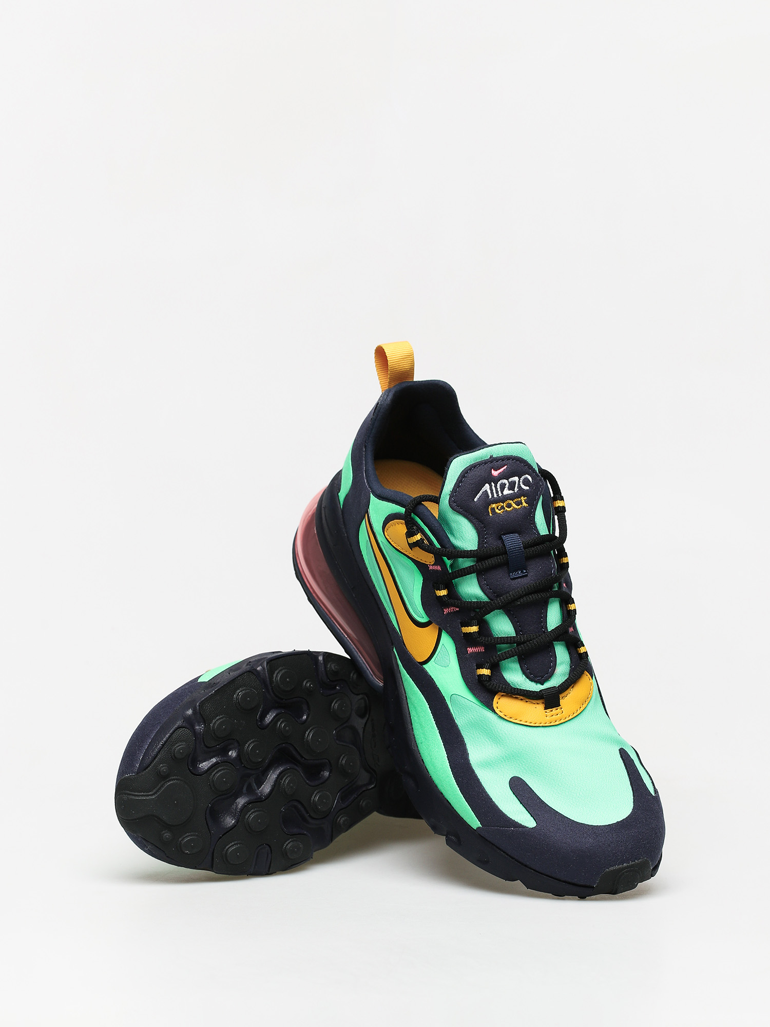 Buty Nike Air Max 270 React (electro green/yellow ochre obsidian)