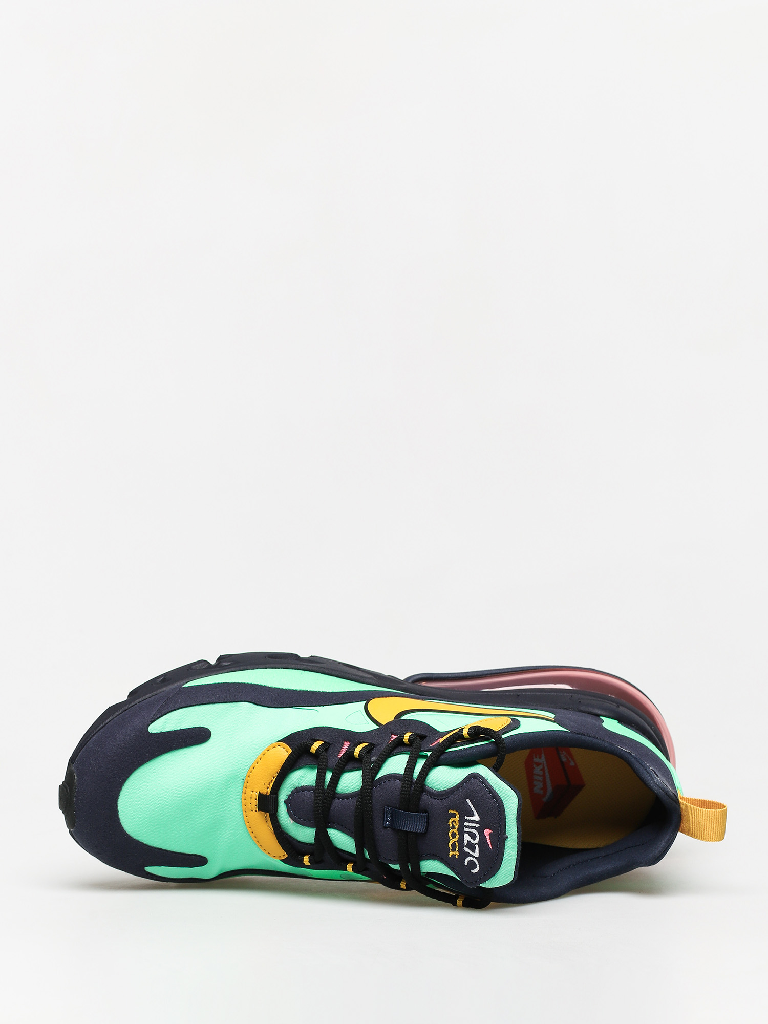 Buty Nike Air Max 270 React (electro green/yellow ochre obsidian)