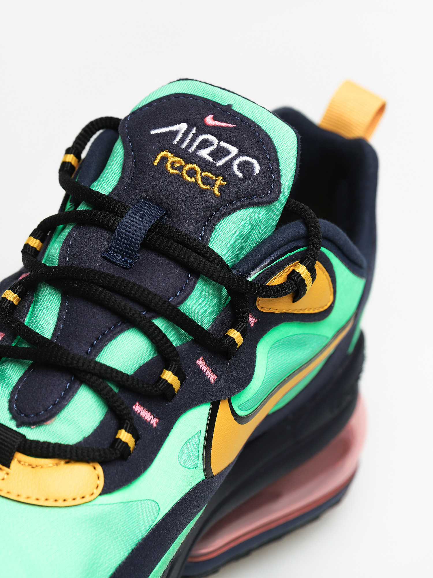 Buty Nike Air Max 270 React (electro green/yellow ochre obsidian)