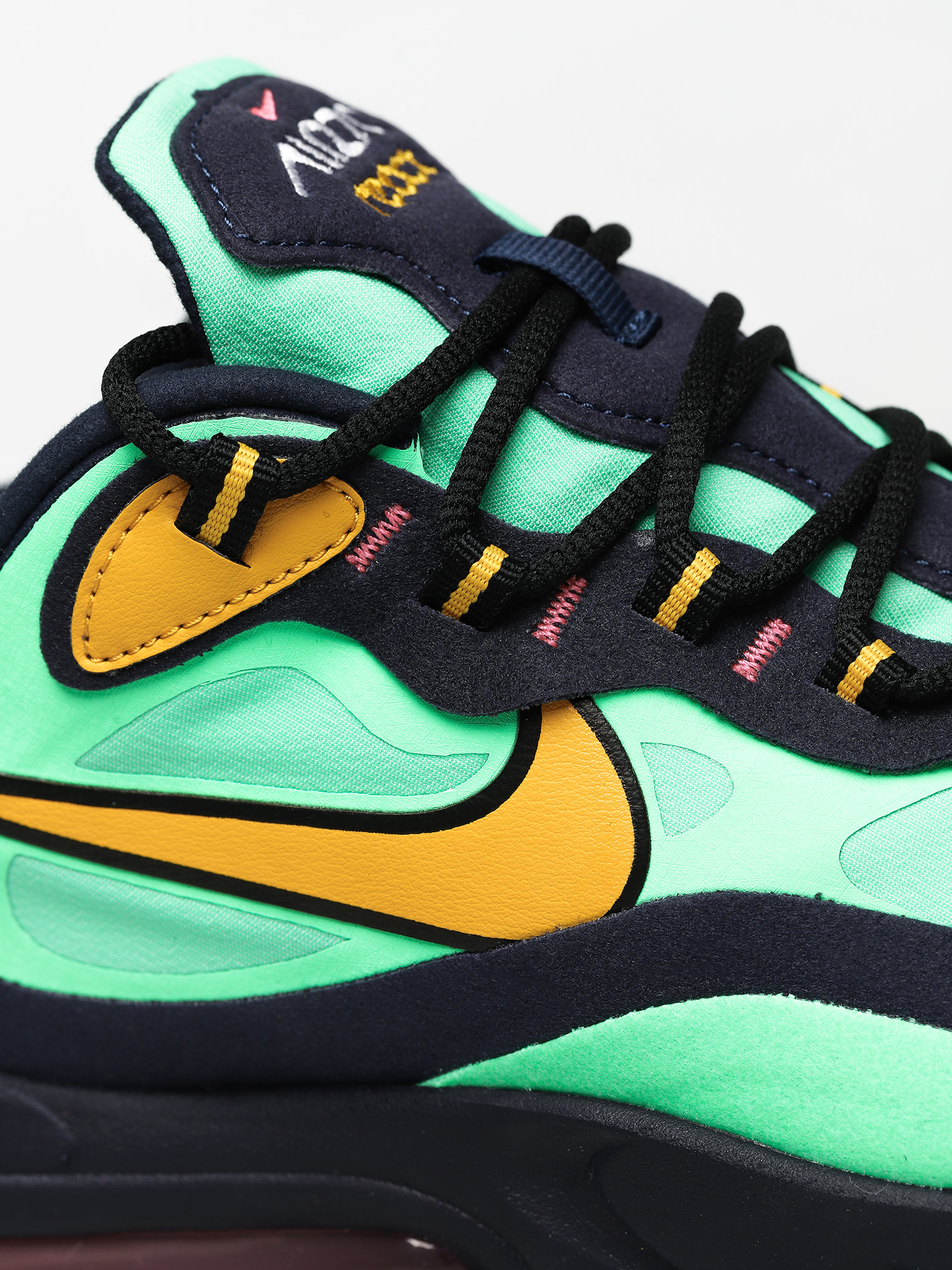 Buty Nike Air Max 270 React (electro green/yellow ochre obsidian)