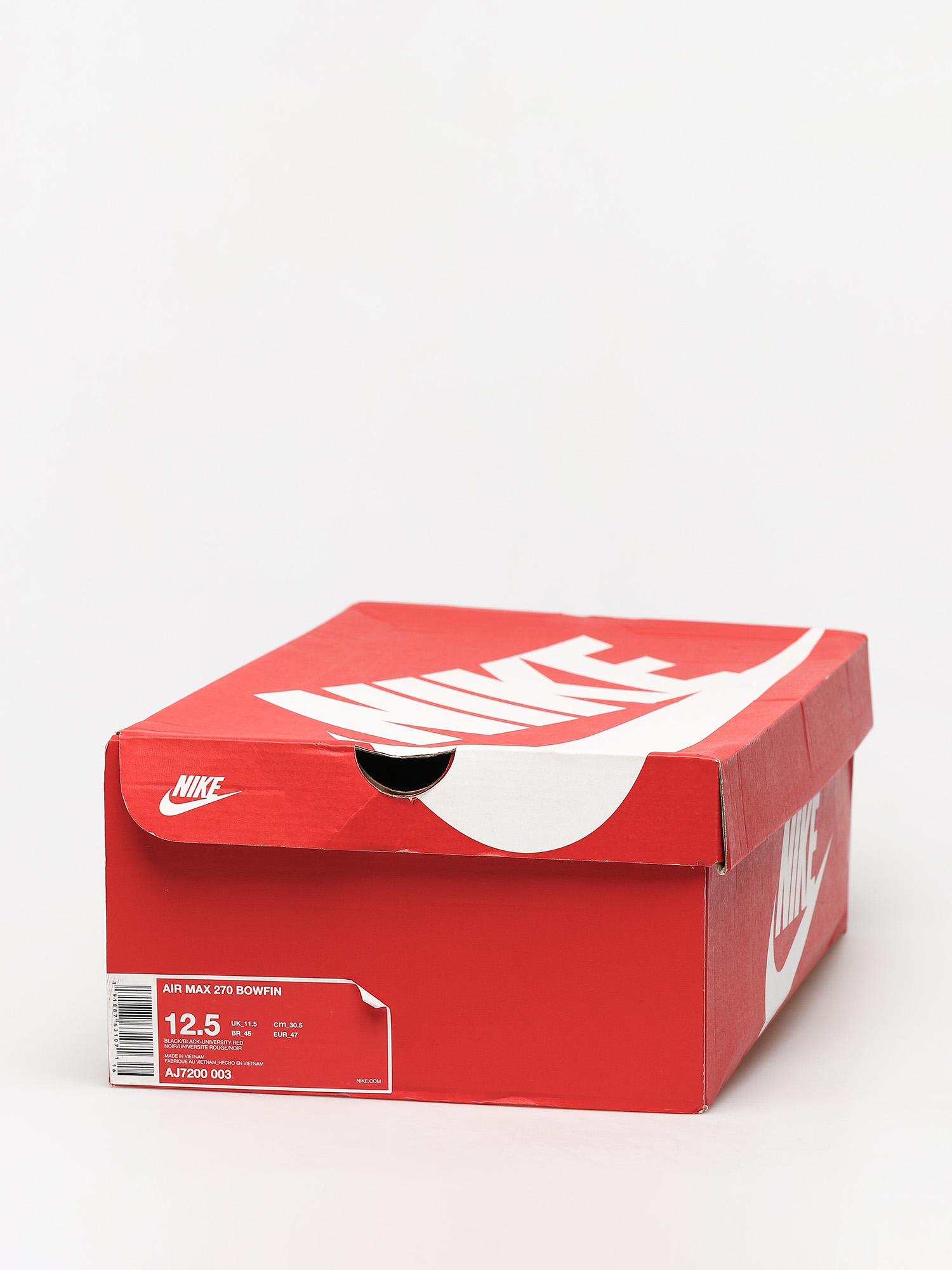 nike air max 270 bowfin black university red  and  zitron