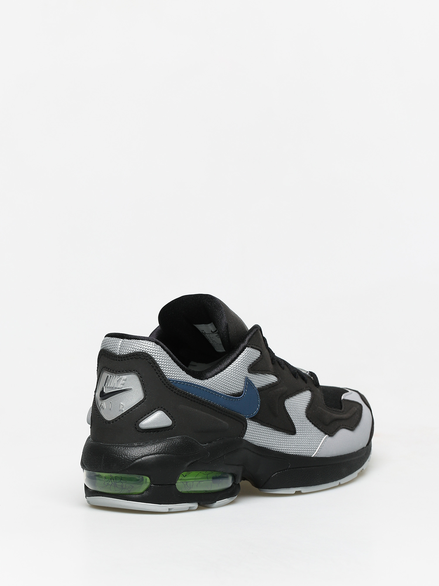 nike air max2 light black thunderstorm & volt