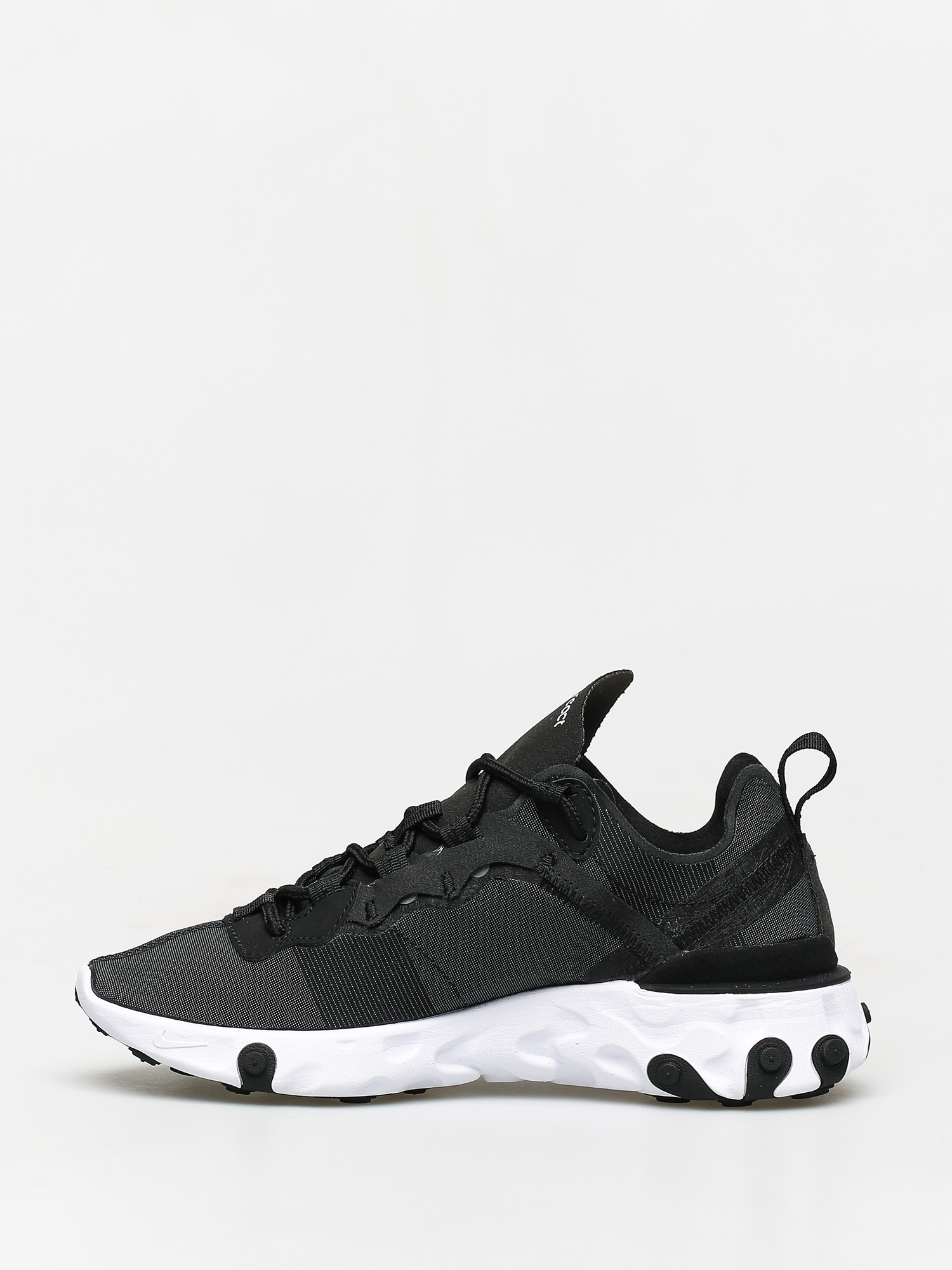 Nike react element 55 schwarz weiß Clearance